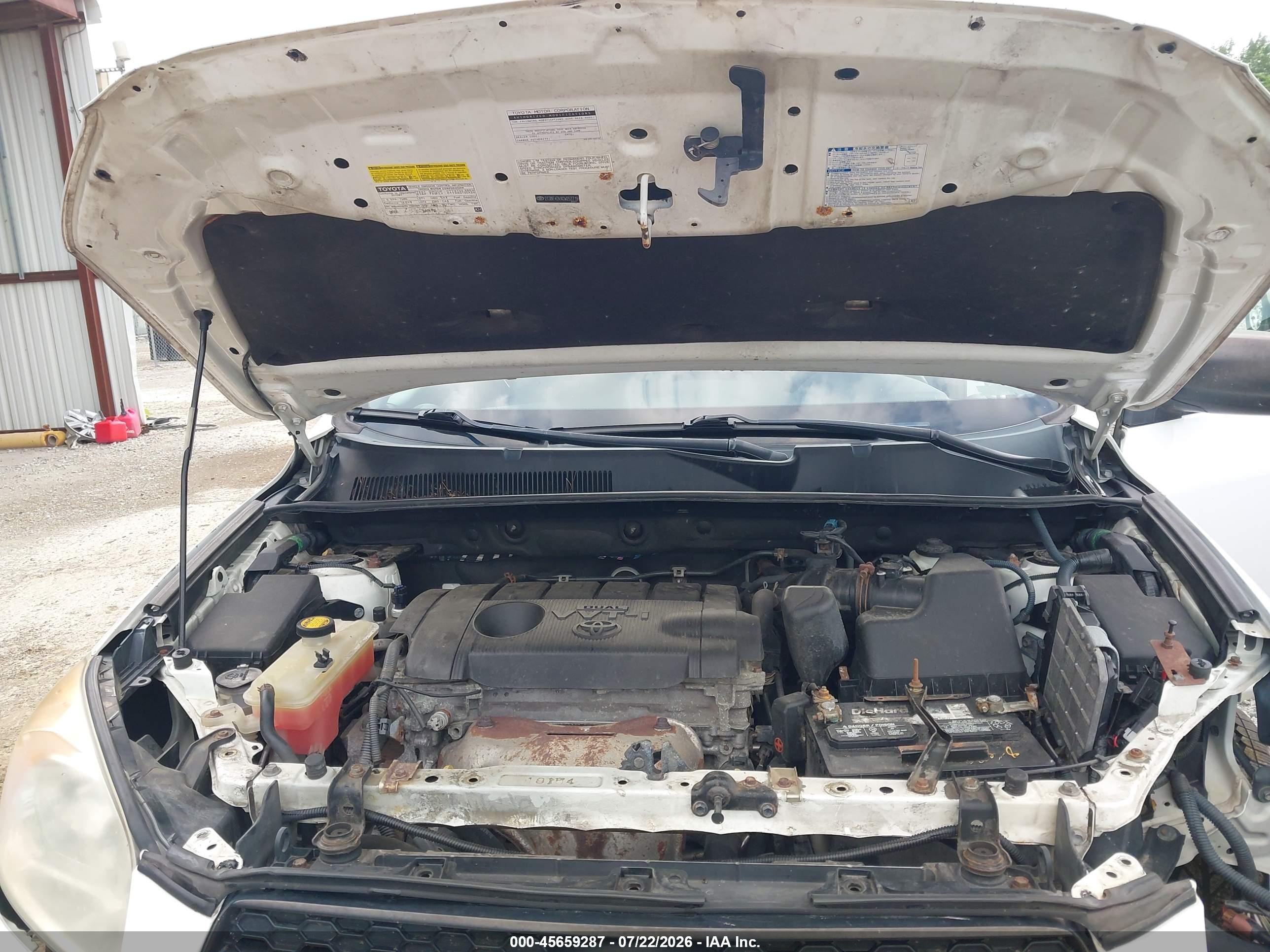 2012 Toyota Rav4   White vin: 2T3BF4DVXCW257719