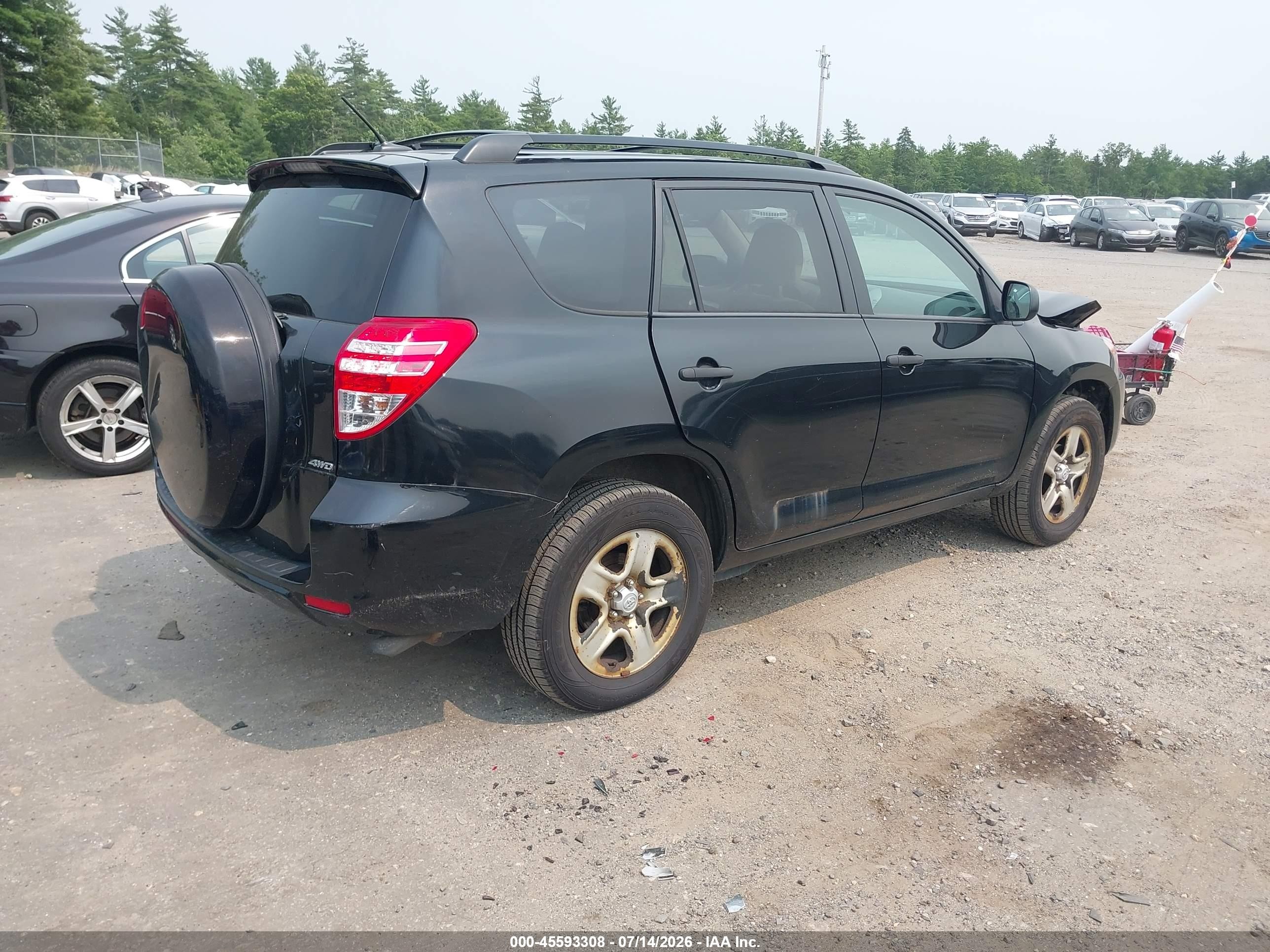 2012 Toyota Rav4   Черный vin: 2T3BF4DVXCW258899
