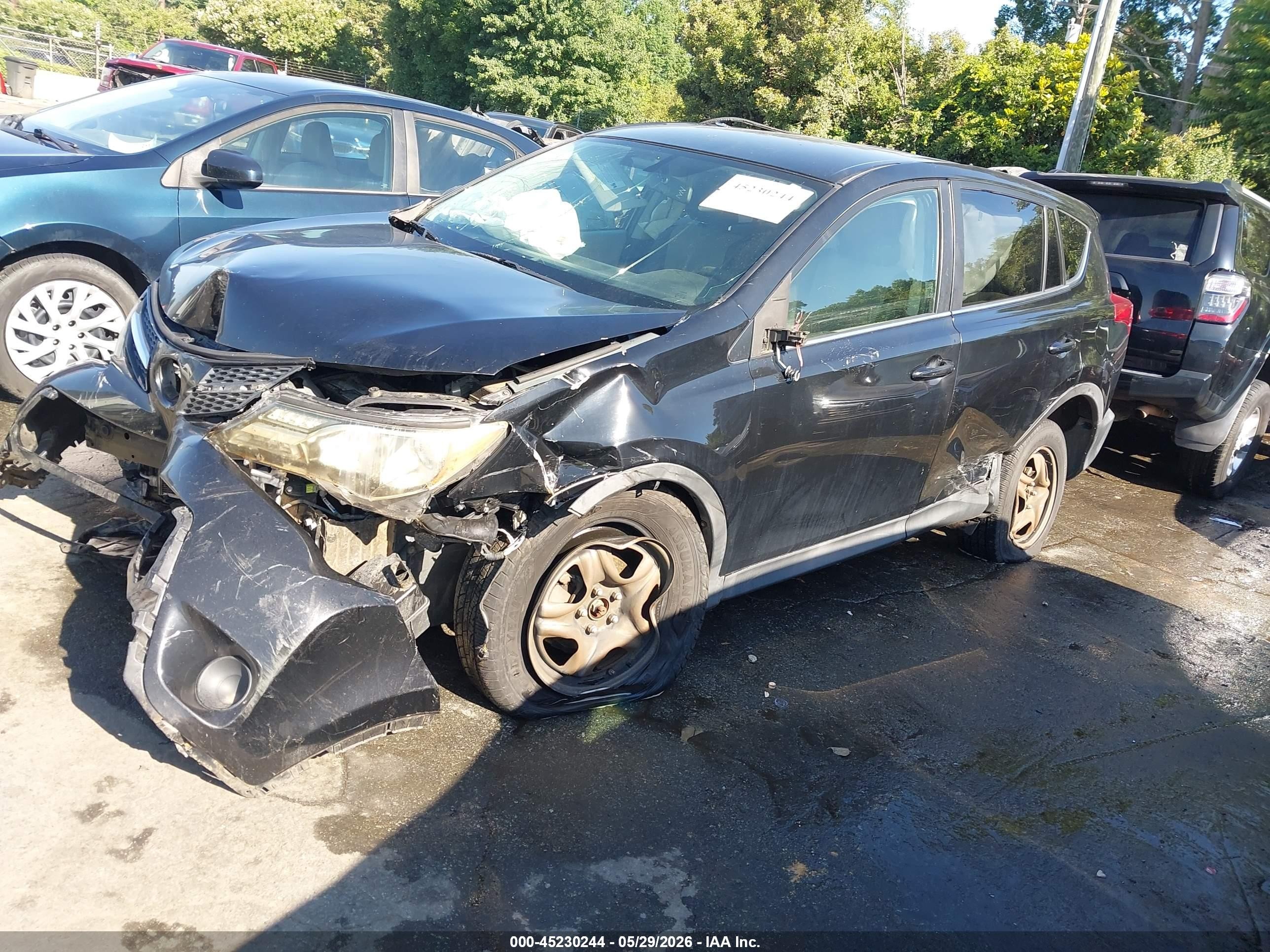 2013 Toyota Rav4 Le Черный vin: 2T3BFREV0DW024297