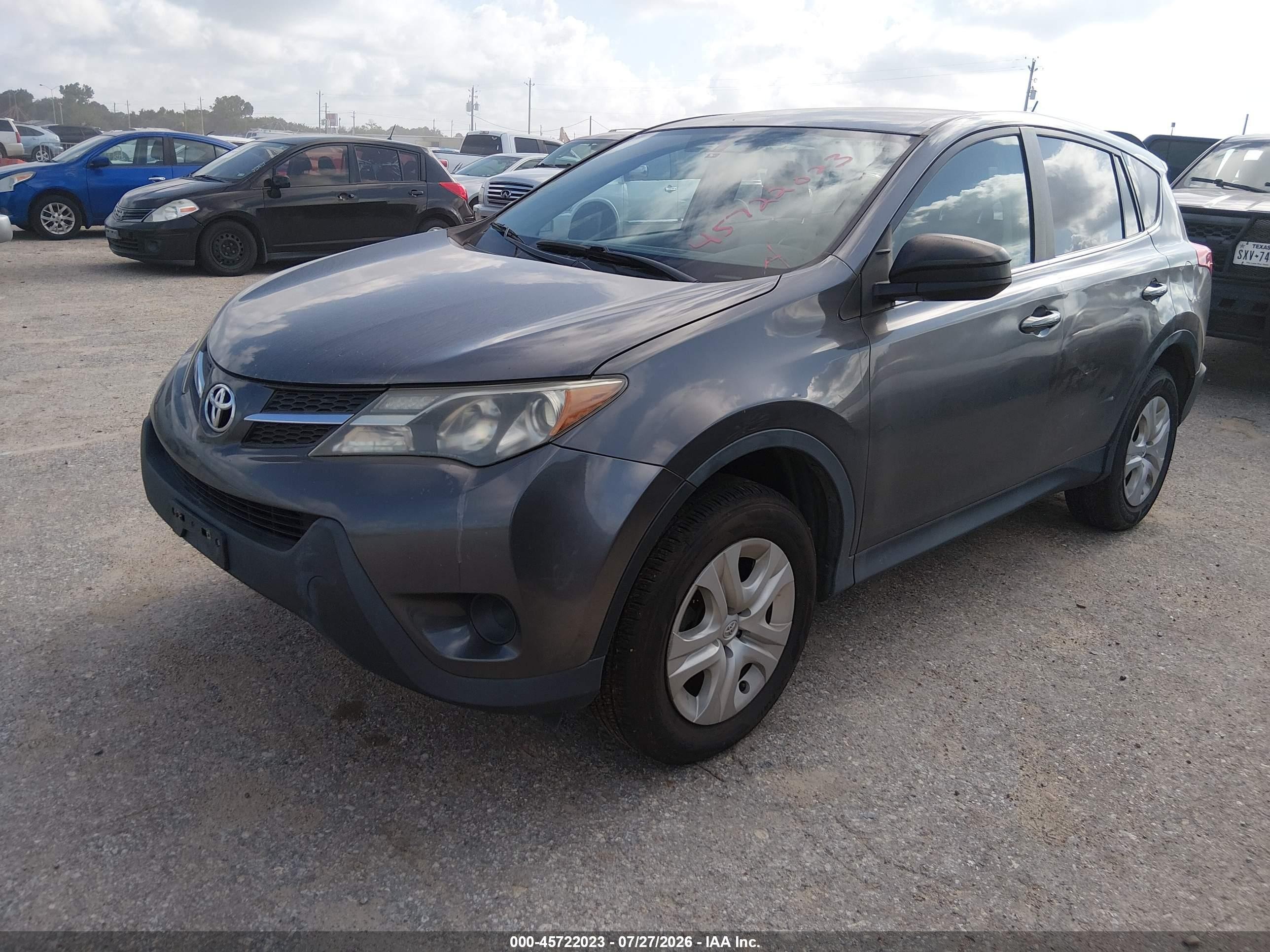 2013 Toyota Rav4 Le Gray vin: 2T3BFREV0DW037261