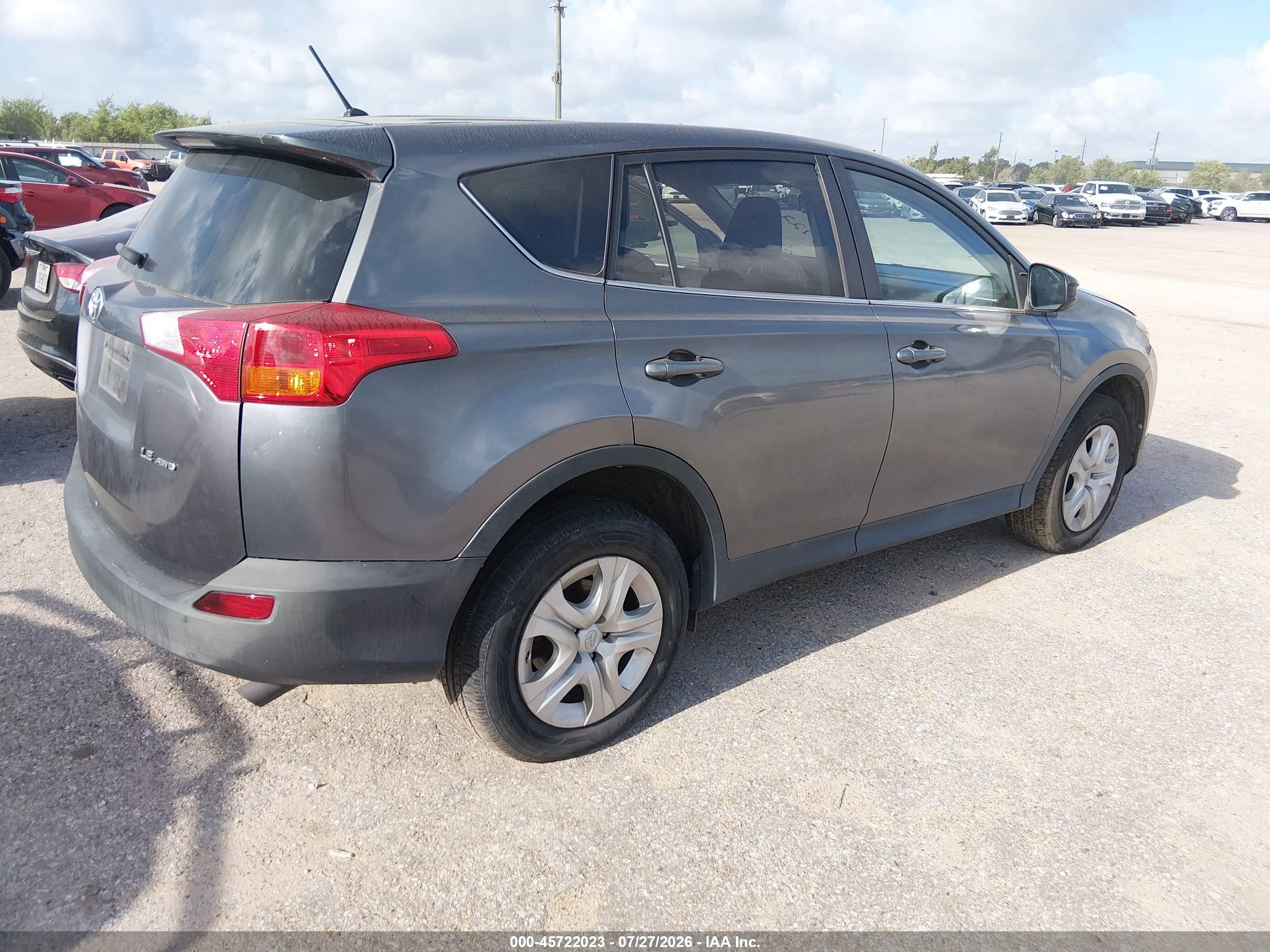 2013 Toyota Rav4 Le Gray vin: 2T3BFREV0DW037261