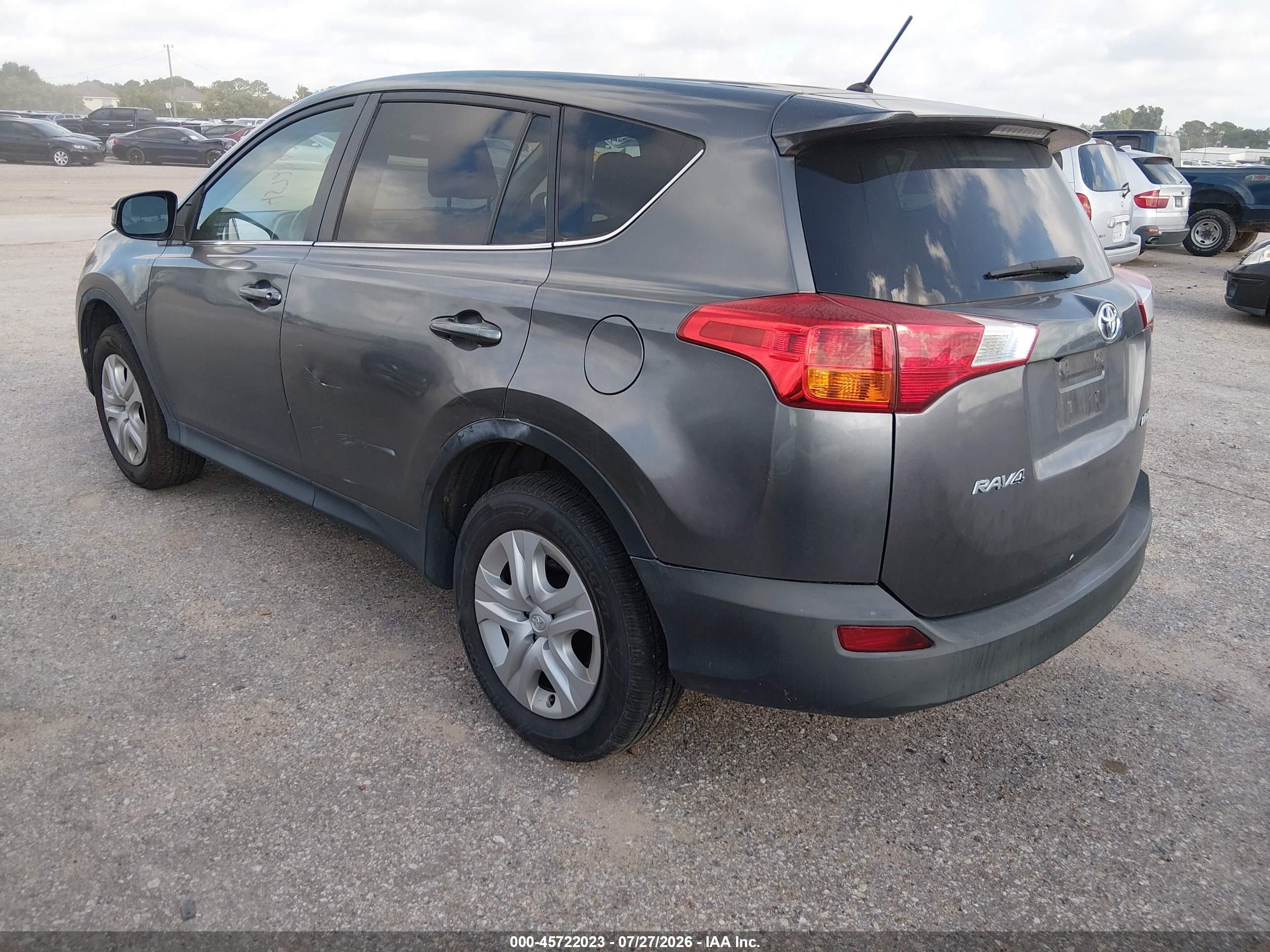 2013 Toyota Rav4 Le Gray vin: 2T3BFREV0DW037261