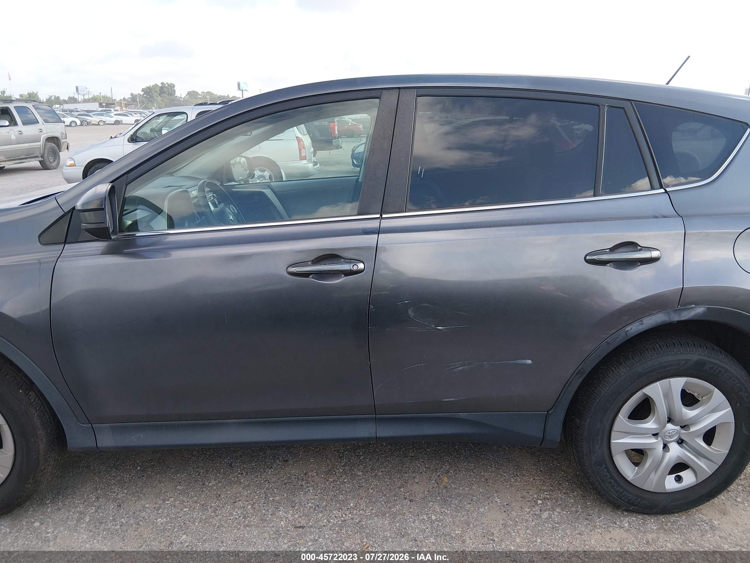 2013 Toyota Rav4 Le Gray vin: 2T3BFREV0DW037261