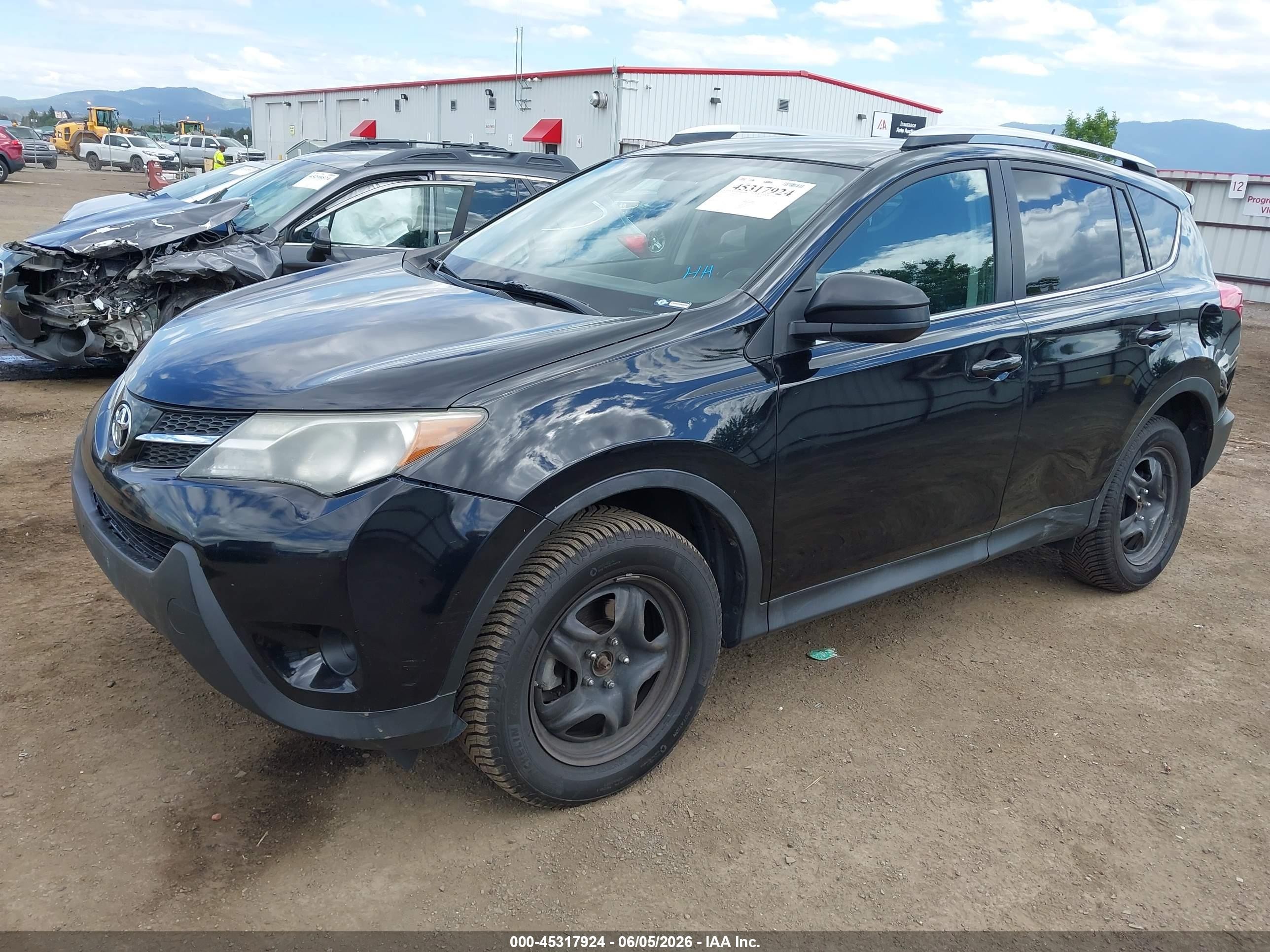 2014 Toyota Rav4 Le Черный vin: 2T3BFREV0EW142383