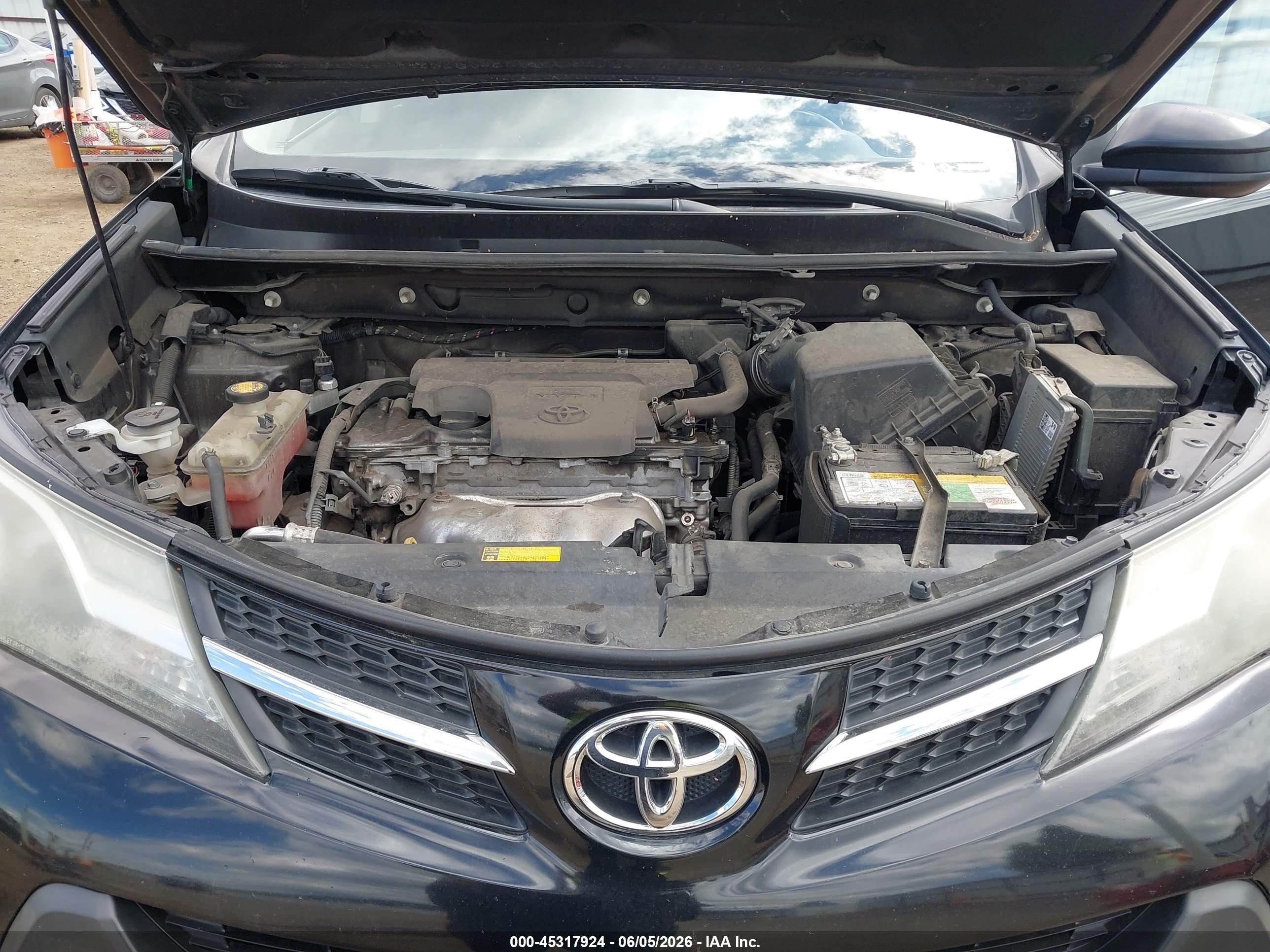 2014 Toyota Rav4 Le Черный vin: 2T3BFREV0EW142383