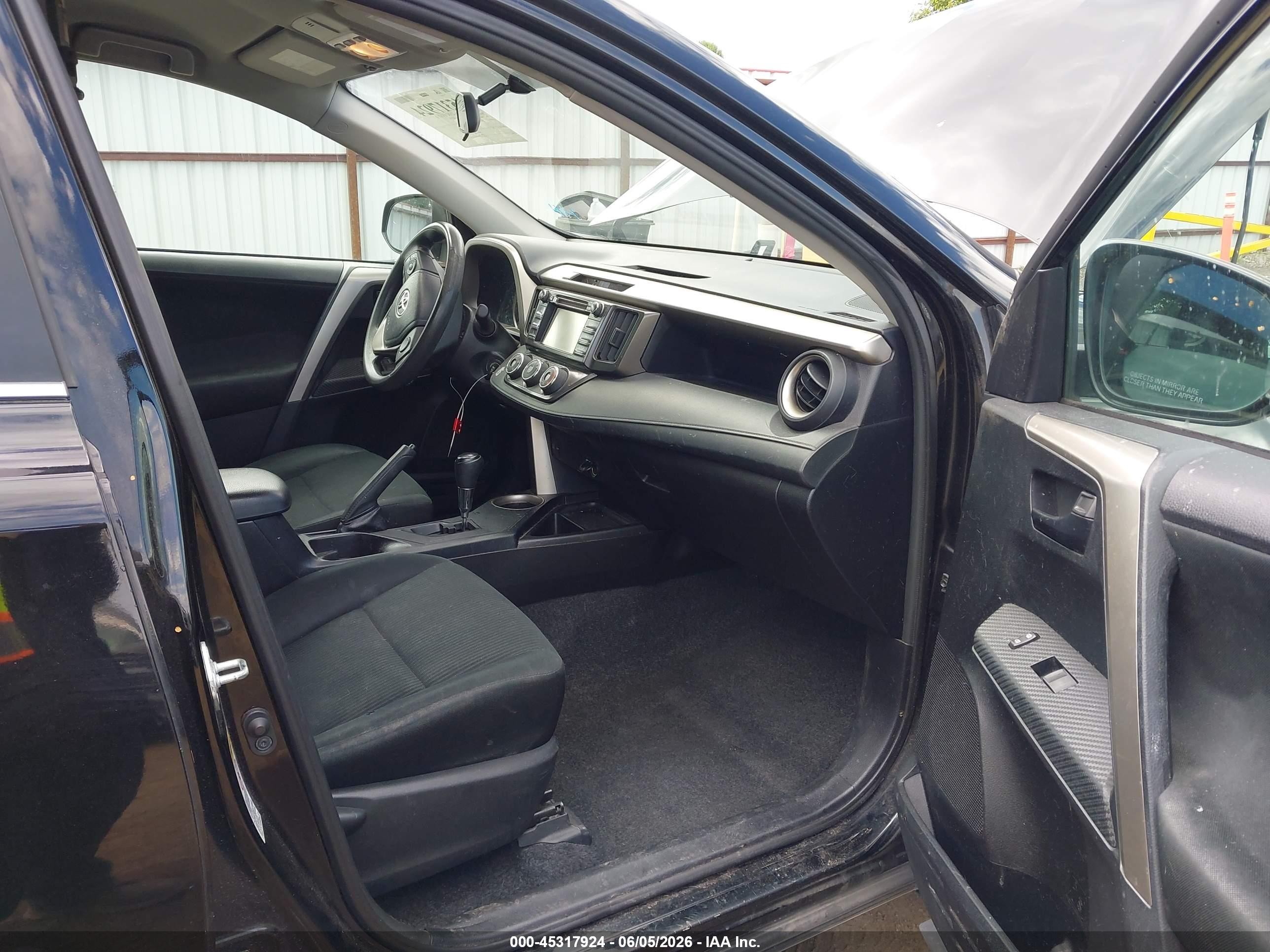2014 Toyota Rav4 Le Черный vin: 2T3BFREV0EW142383