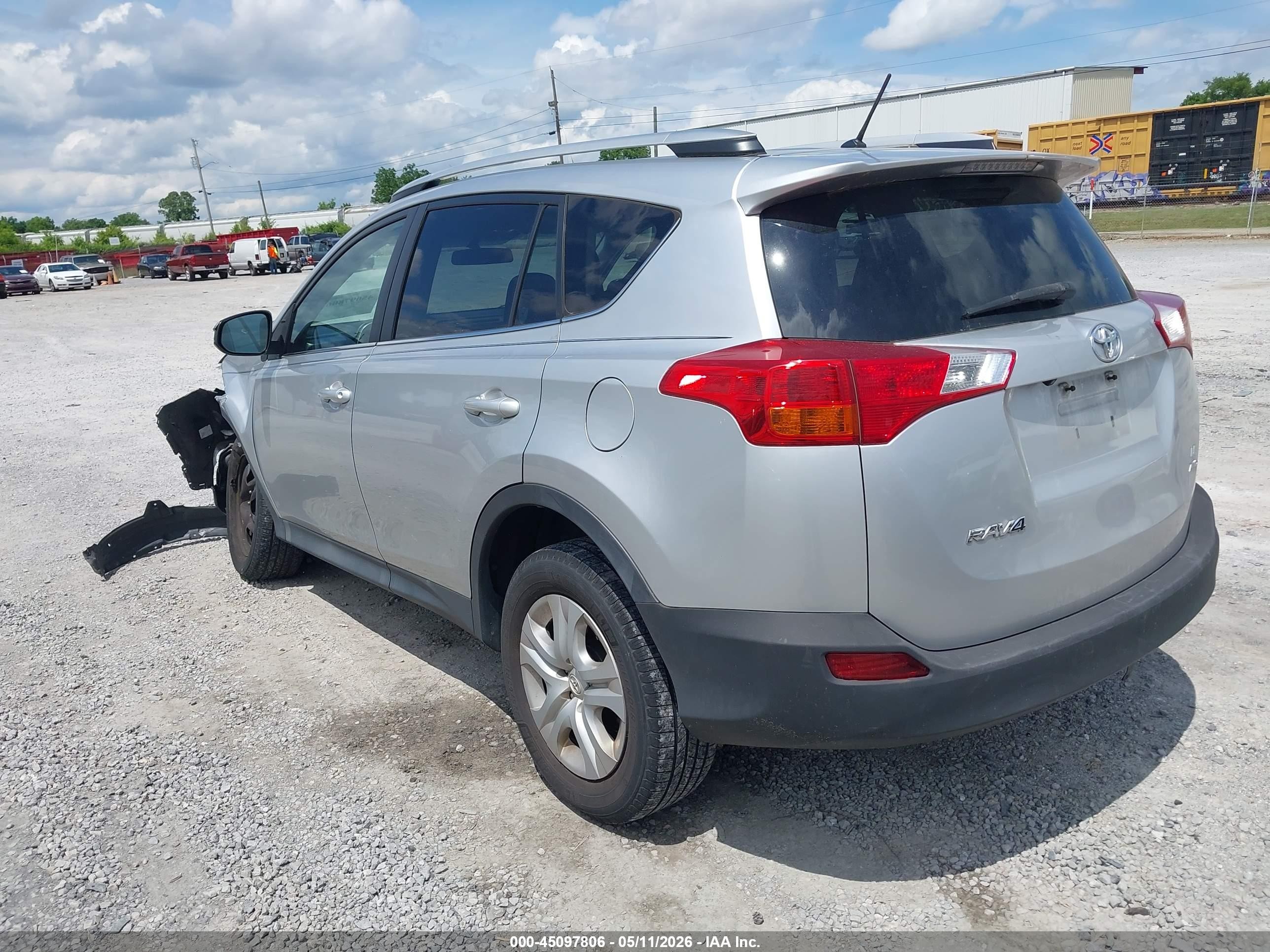 2014 Toyota Rav4 Le Silver vin: 2T3BFREV0EW199554