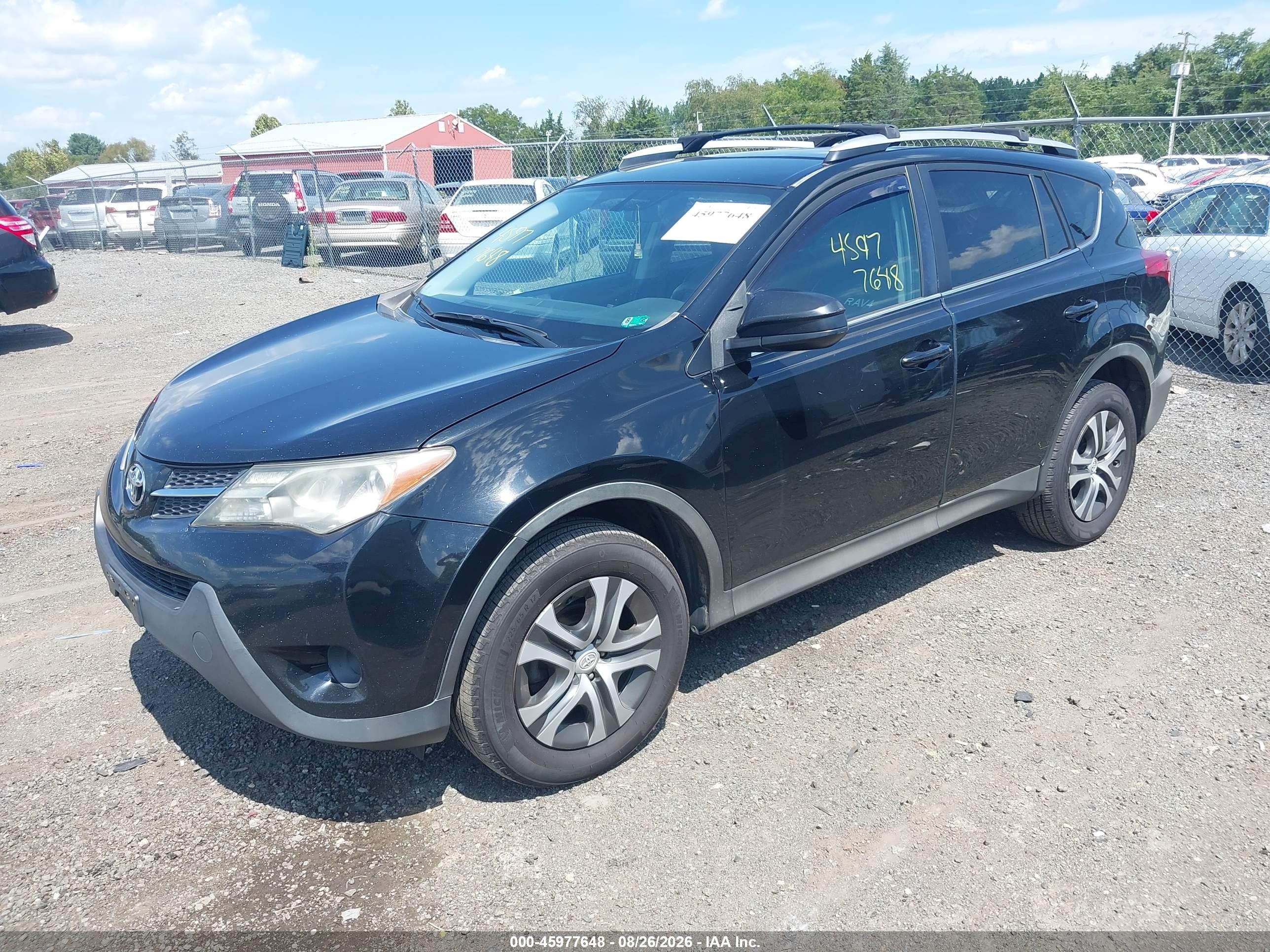 2015 Toyota Rav4 Le Black vin: 2T3BFREV0FW310735