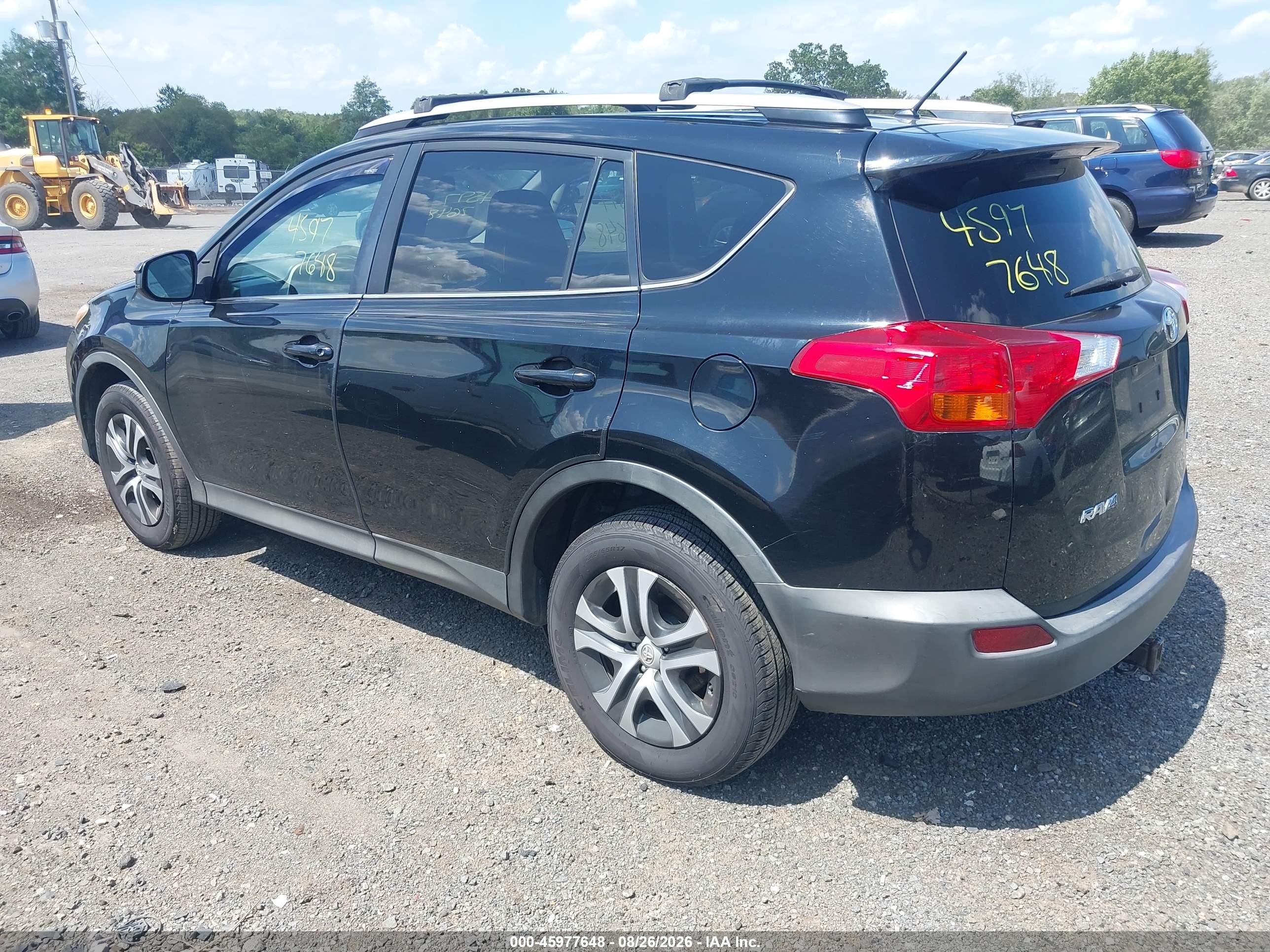 2015 Toyota Rav4 Le Black vin: 2T3BFREV0FW310735