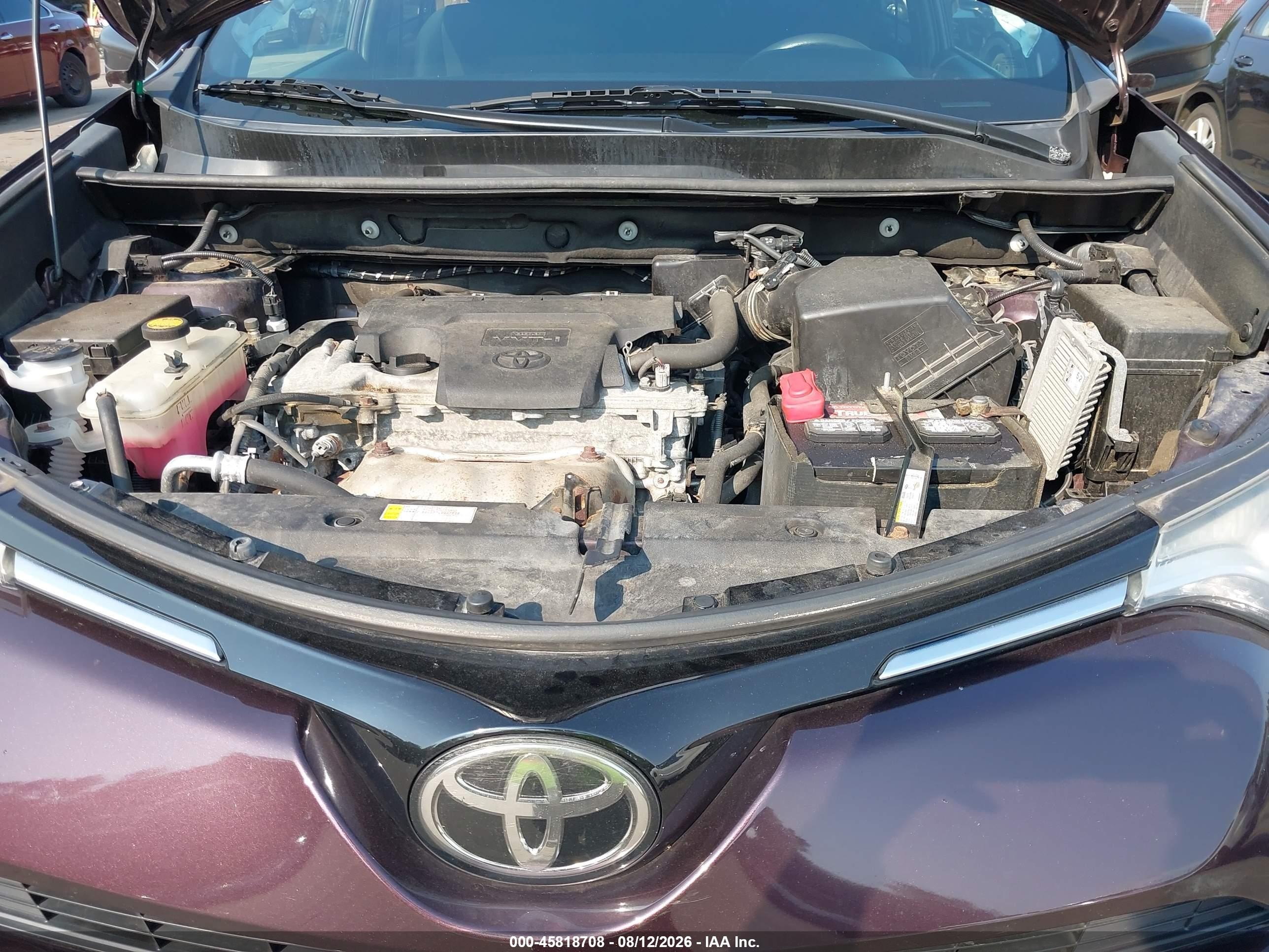 2017 Toyota Rav4 Le Purple vin: 2T3BFREV0HW620256