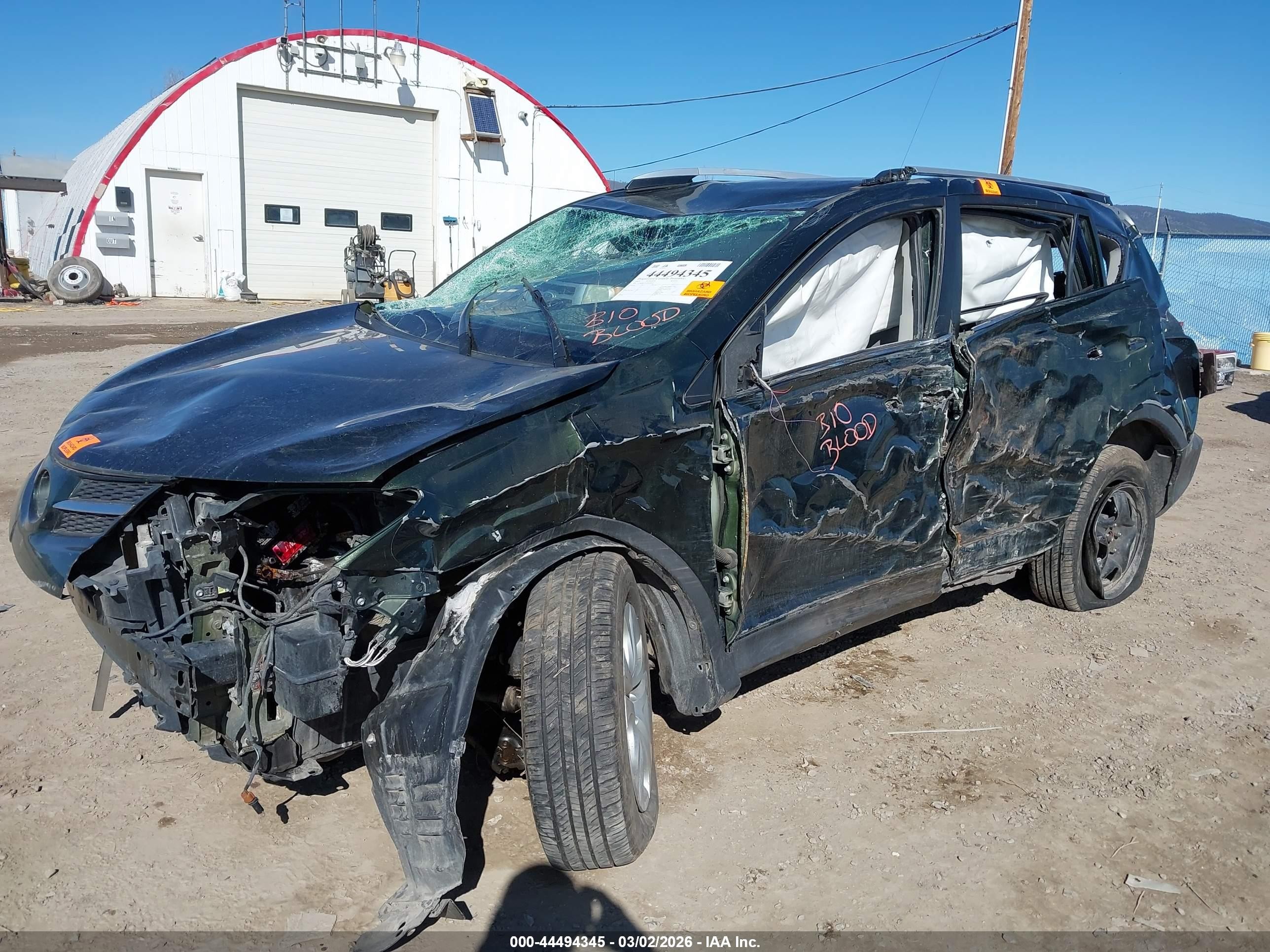 2013 Toyota Rav4 Le Green vin: 2T3BFREV1DW010215