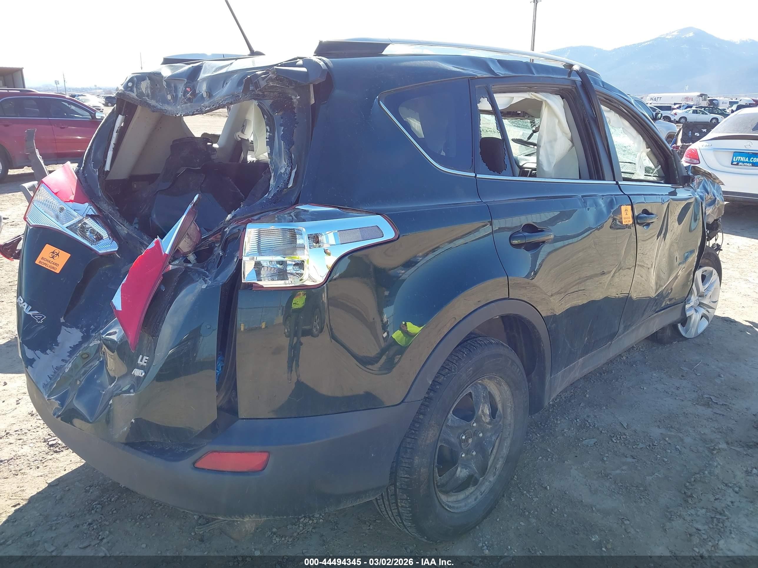 2013 Toyota Rav4 Le Green vin: 2T3BFREV1DW010215