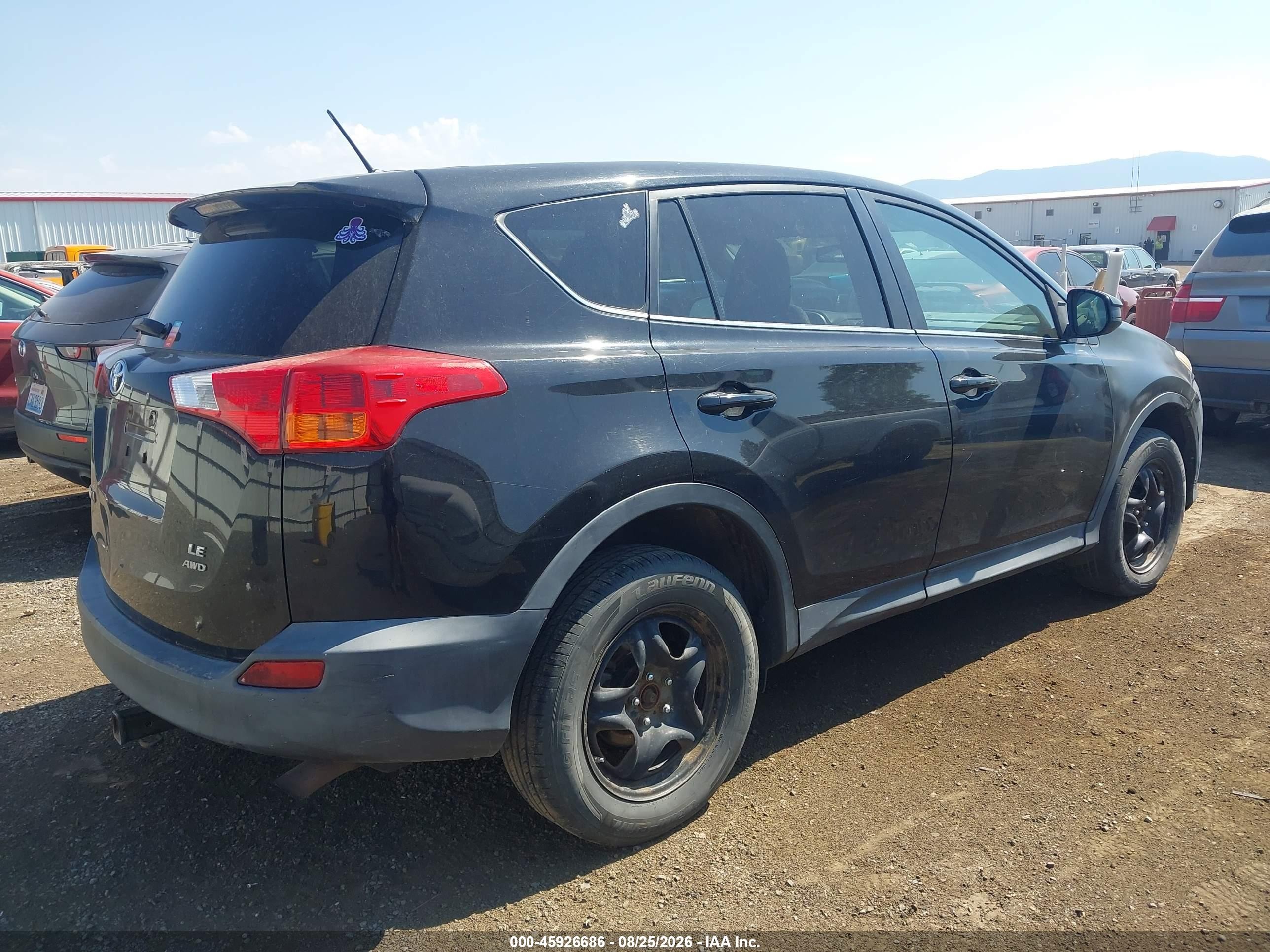 2013 Toyota Rav4 Le Black vin: 2T3BFREV1DW012532