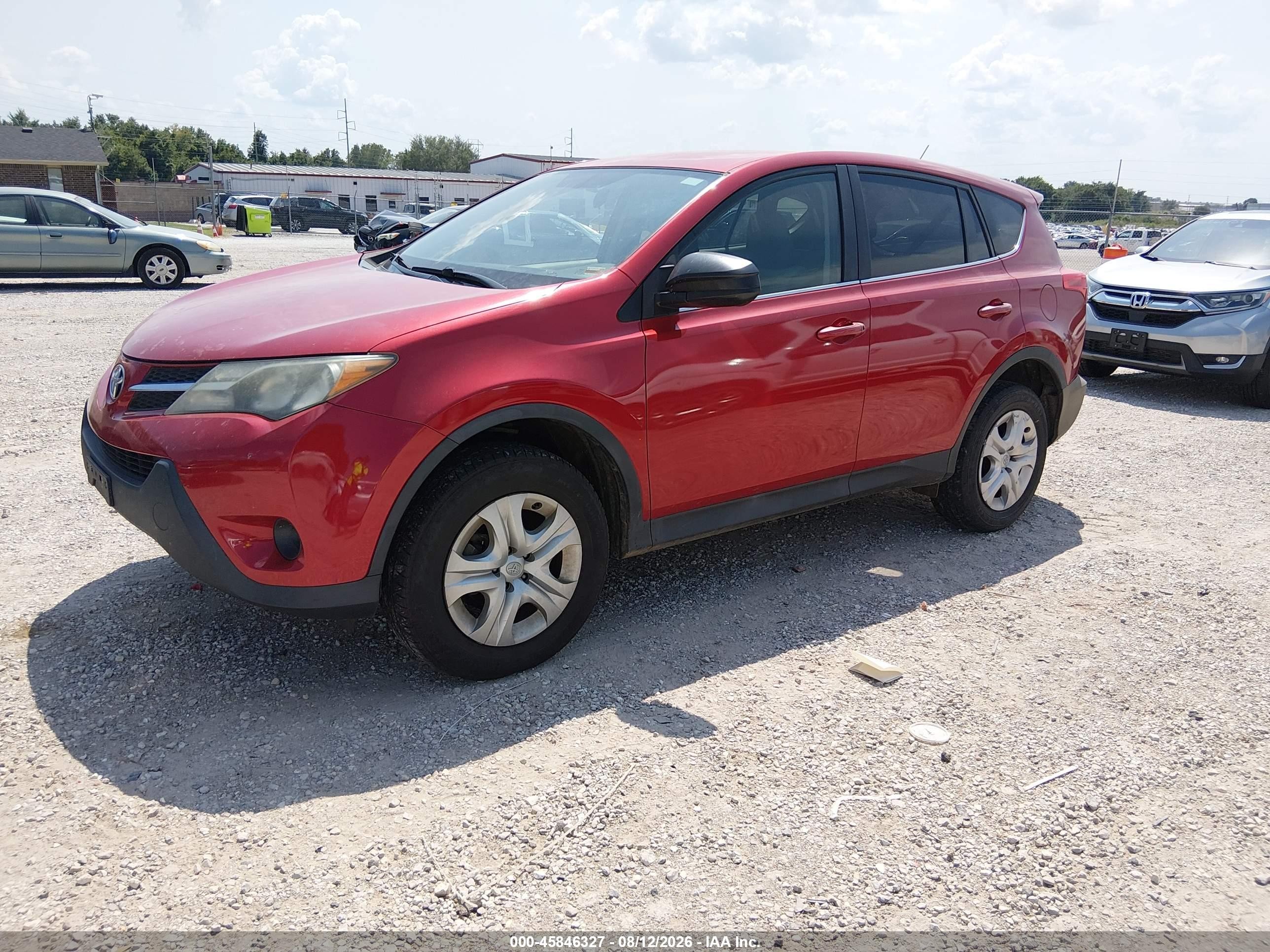 2013 Toyota Rav4 Le Red vin: 2T3BFREV1DW021814