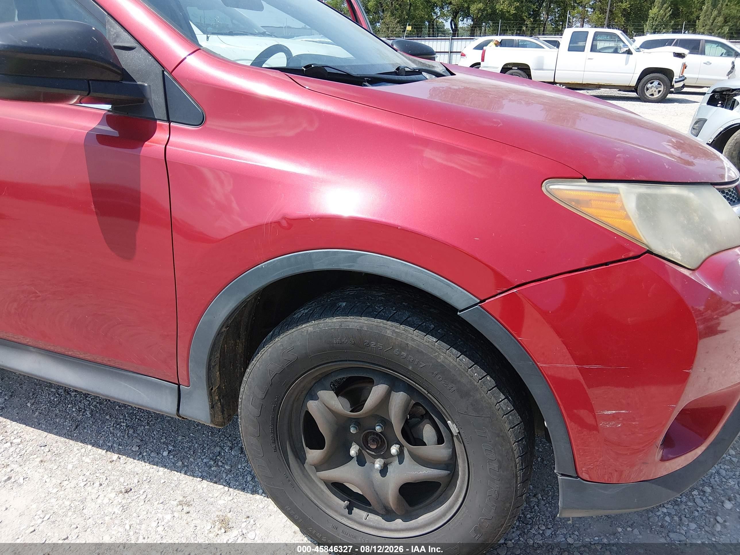 2013 Toyota Rav4 Le Red vin: 2T3BFREV1DW021814