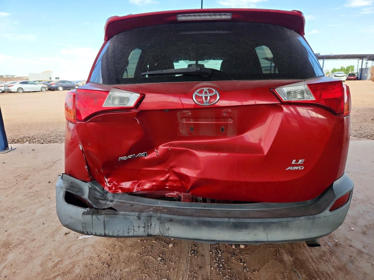 2013 Toyota Rav4 Le Red vin: 2T3BFREV1DW050276