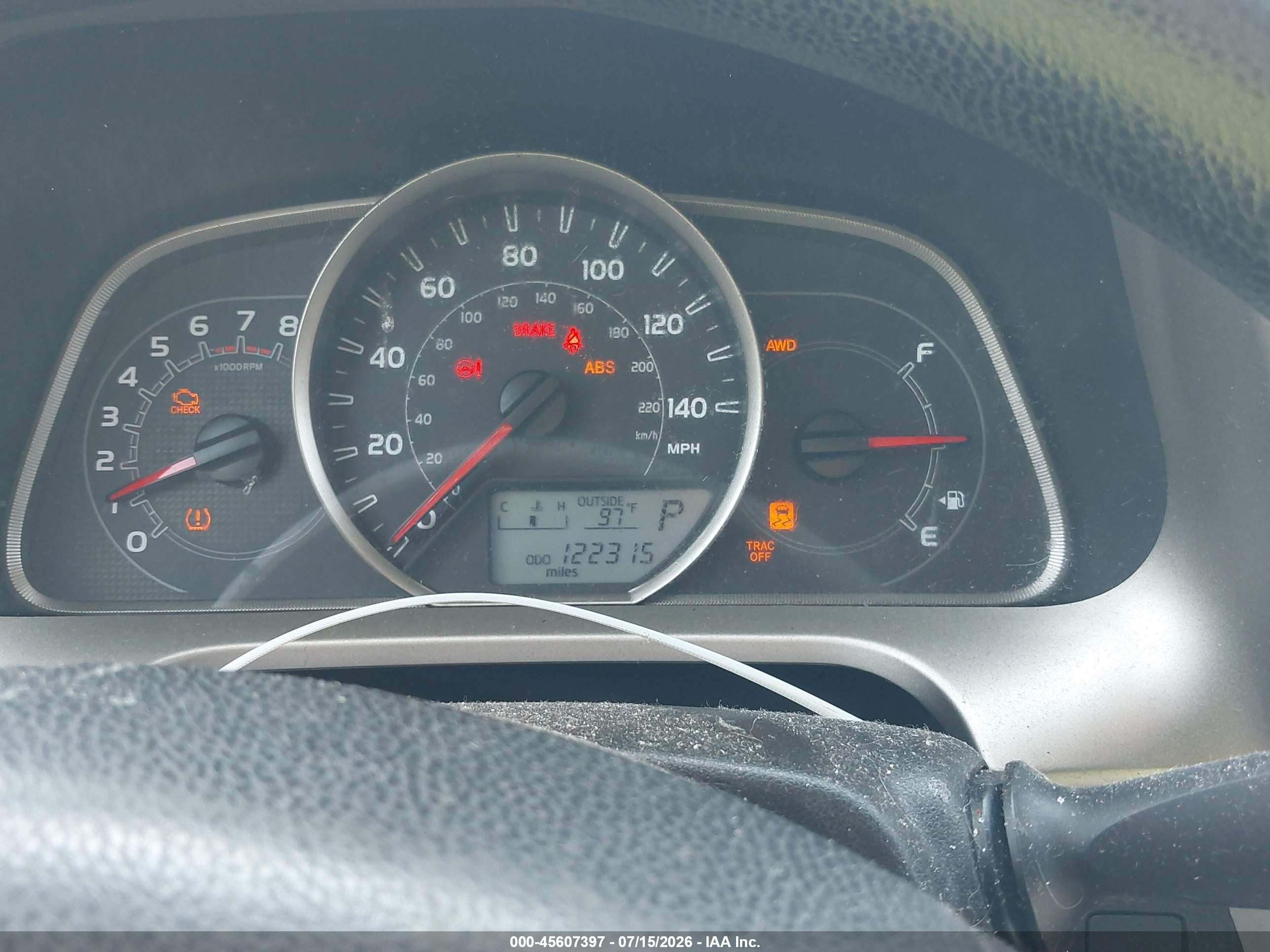 2013 Toyota Rav4 Le Серый vin: 2T3BFREV1DW095301
