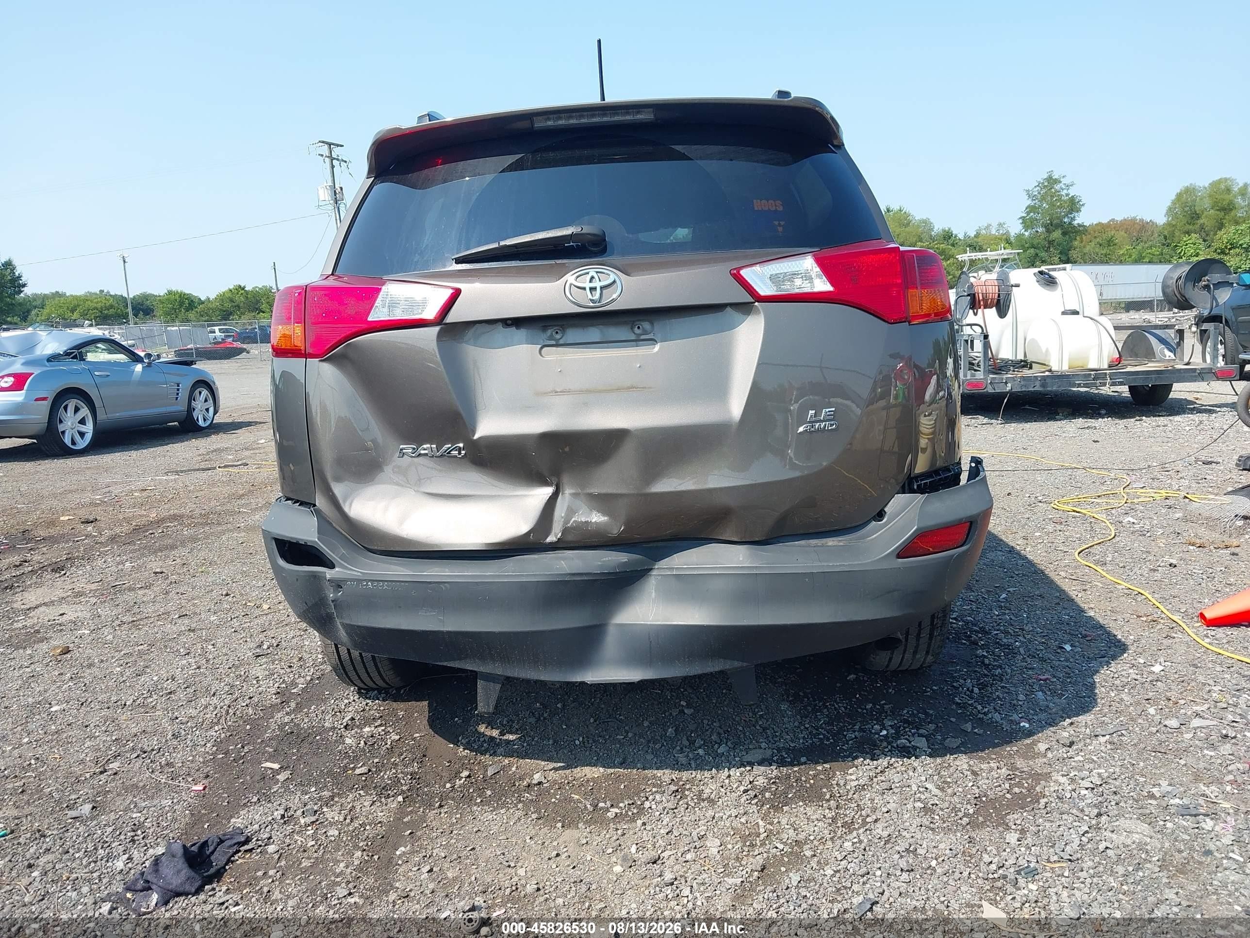 2014 Toyota Rav4 Le Brown vin: 2T3BFREV1EW218029