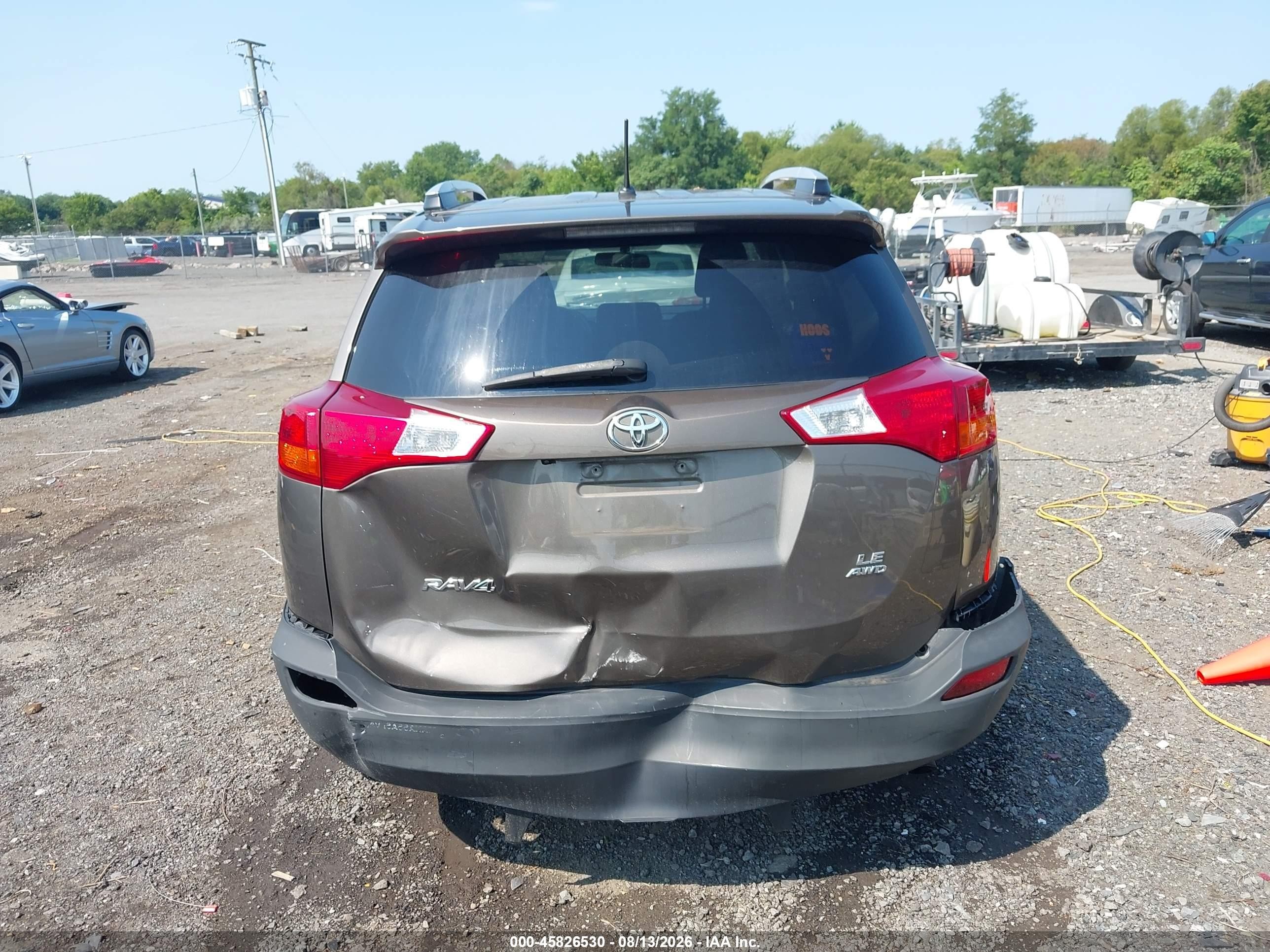 2014 Toyota Rav4 Le Brown vin: 2T3BFREV1EW218029