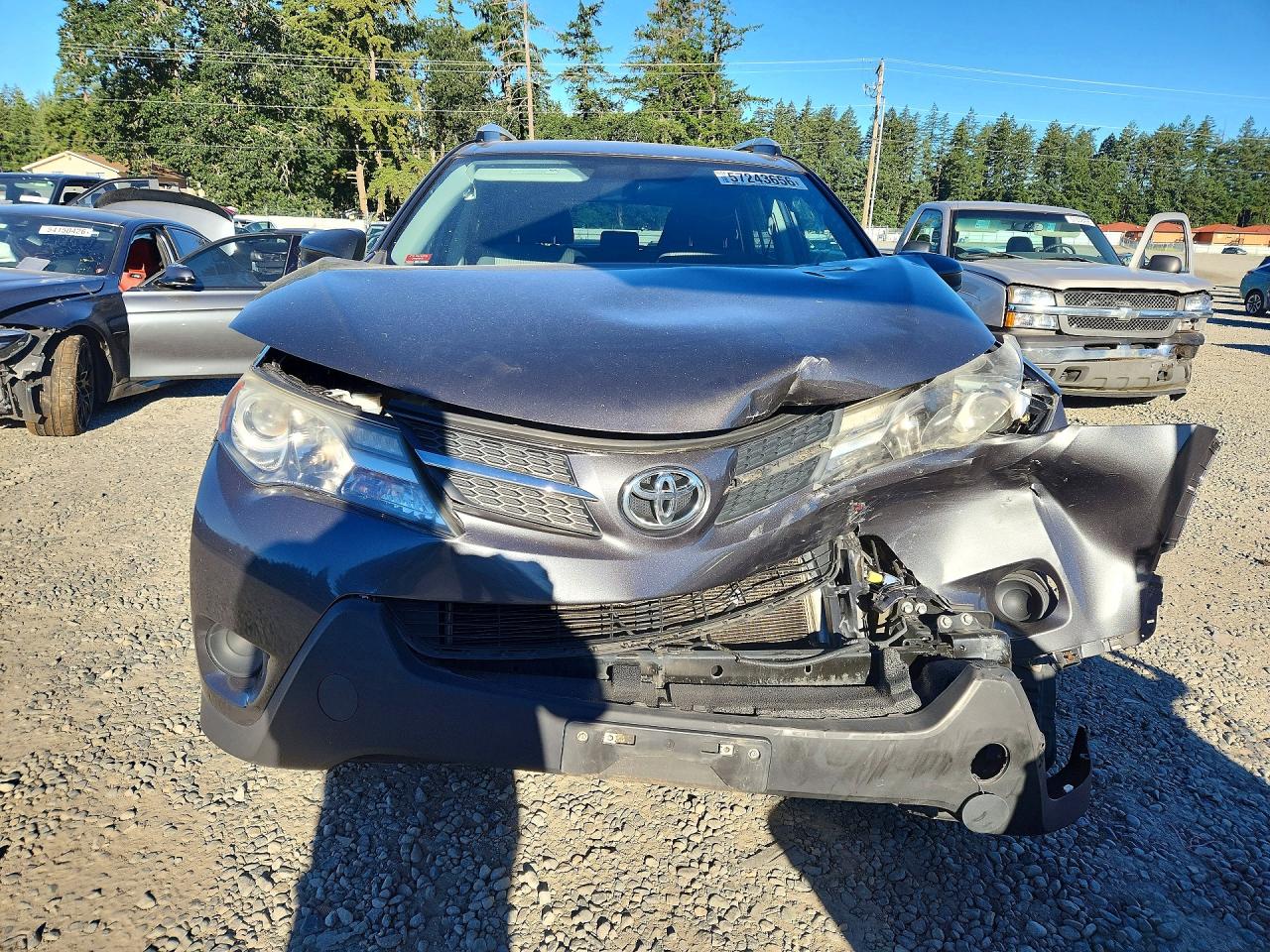 2015 Toyota Rav4 Le Gray vin: 2T3BFREV1FW340312
