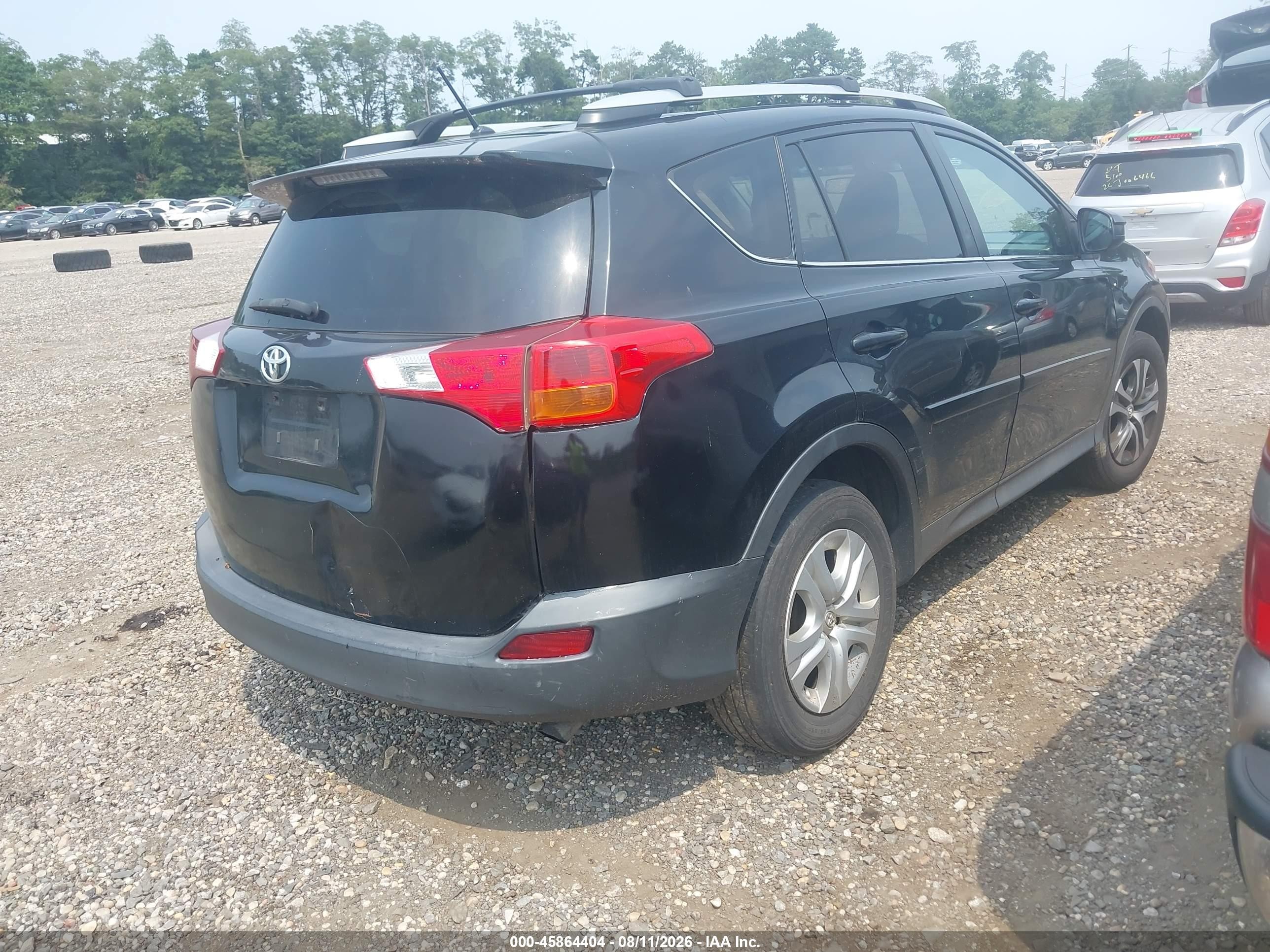 2015 Toyota Rav4 Le Черный vin: 2T3BFREV1FW391051