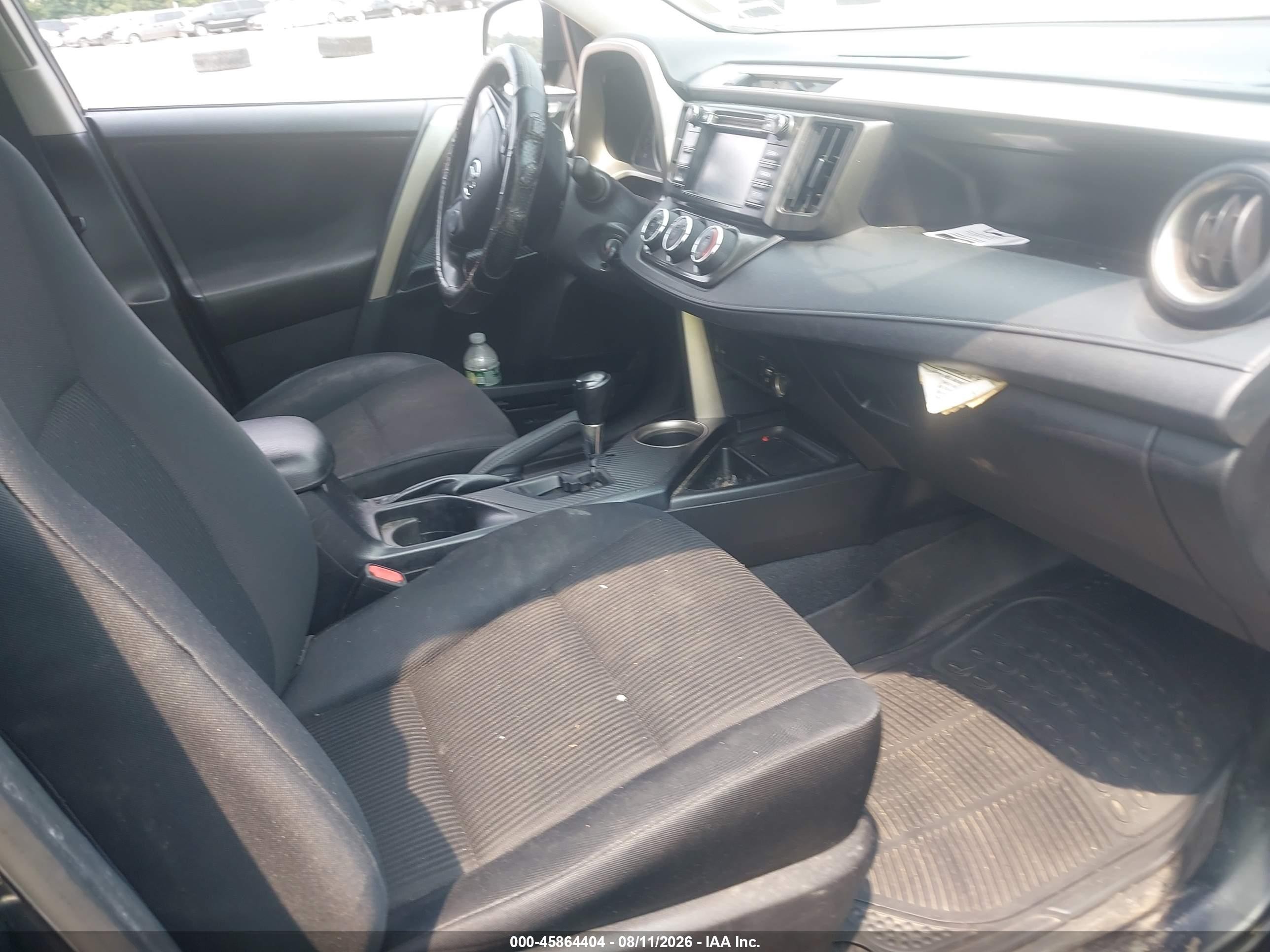 2015 Toyota Rav4 Le Черный vin: 2T3BFREV1FW391051