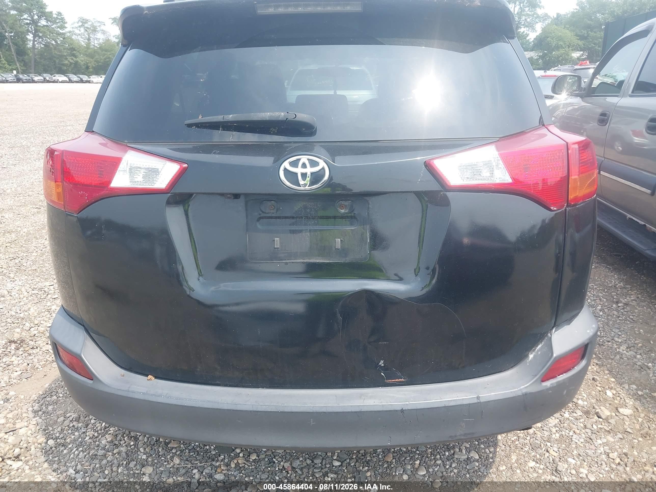 2015 Toyota Rav4 Le Черный vin: 2T3BFREV1FW391051