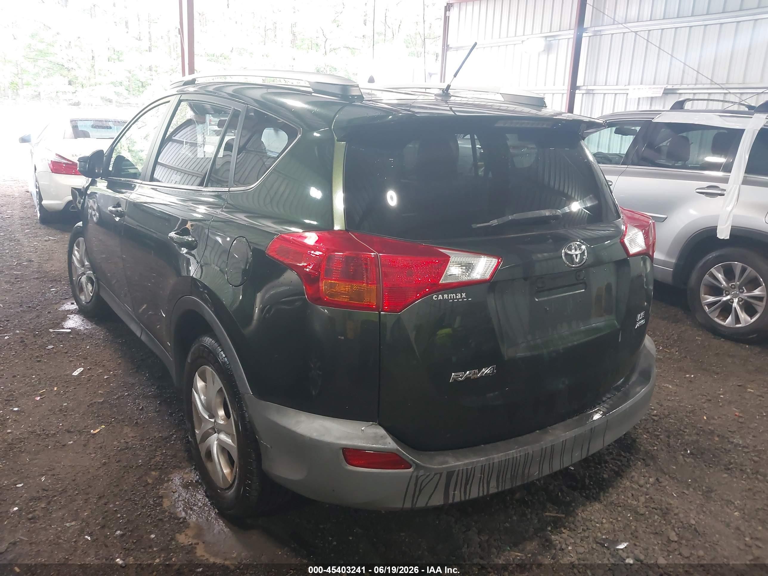 2013 Toyota Rav4 Le Green vin: 2T3BFREV2DW016802