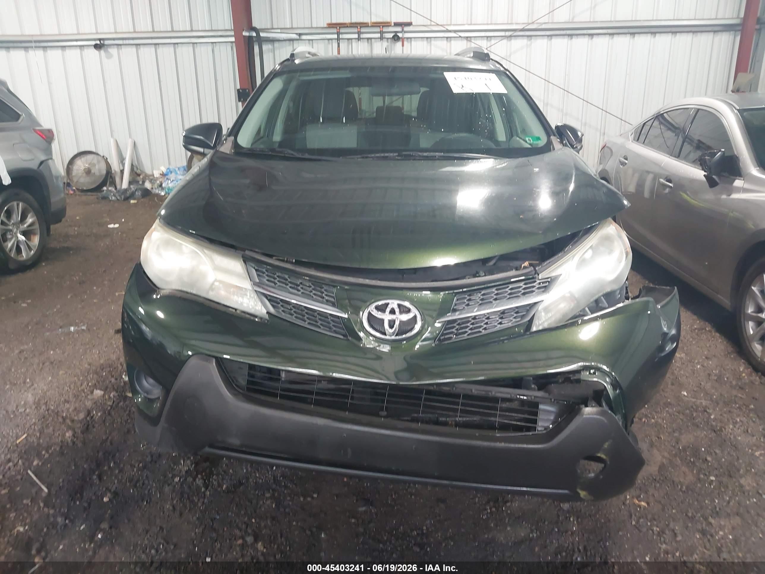2013 Toyota Rav4 Le Green vin: 2T3BFREV2DW016802