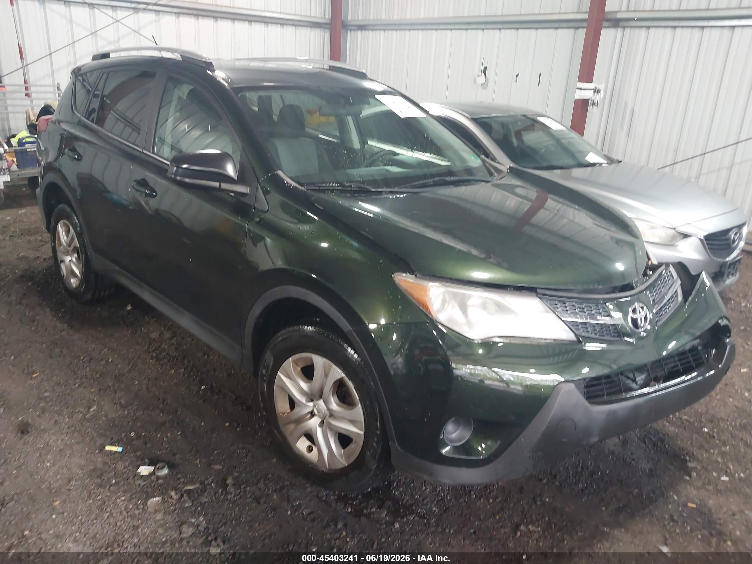 2013 Toyota Rav4 Le Green vin: 2T3BFREV2DW016802