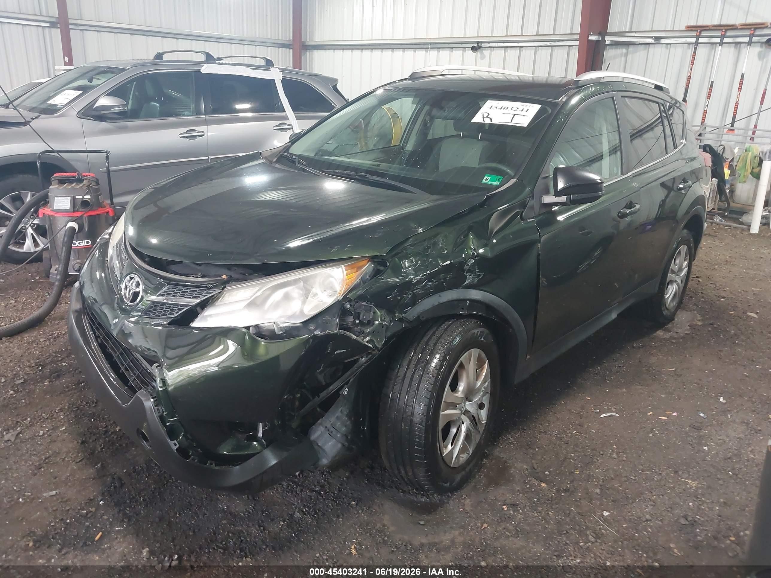 2013 Toyota Rav4 Le Green vin: 2T3BFREV2DW016802