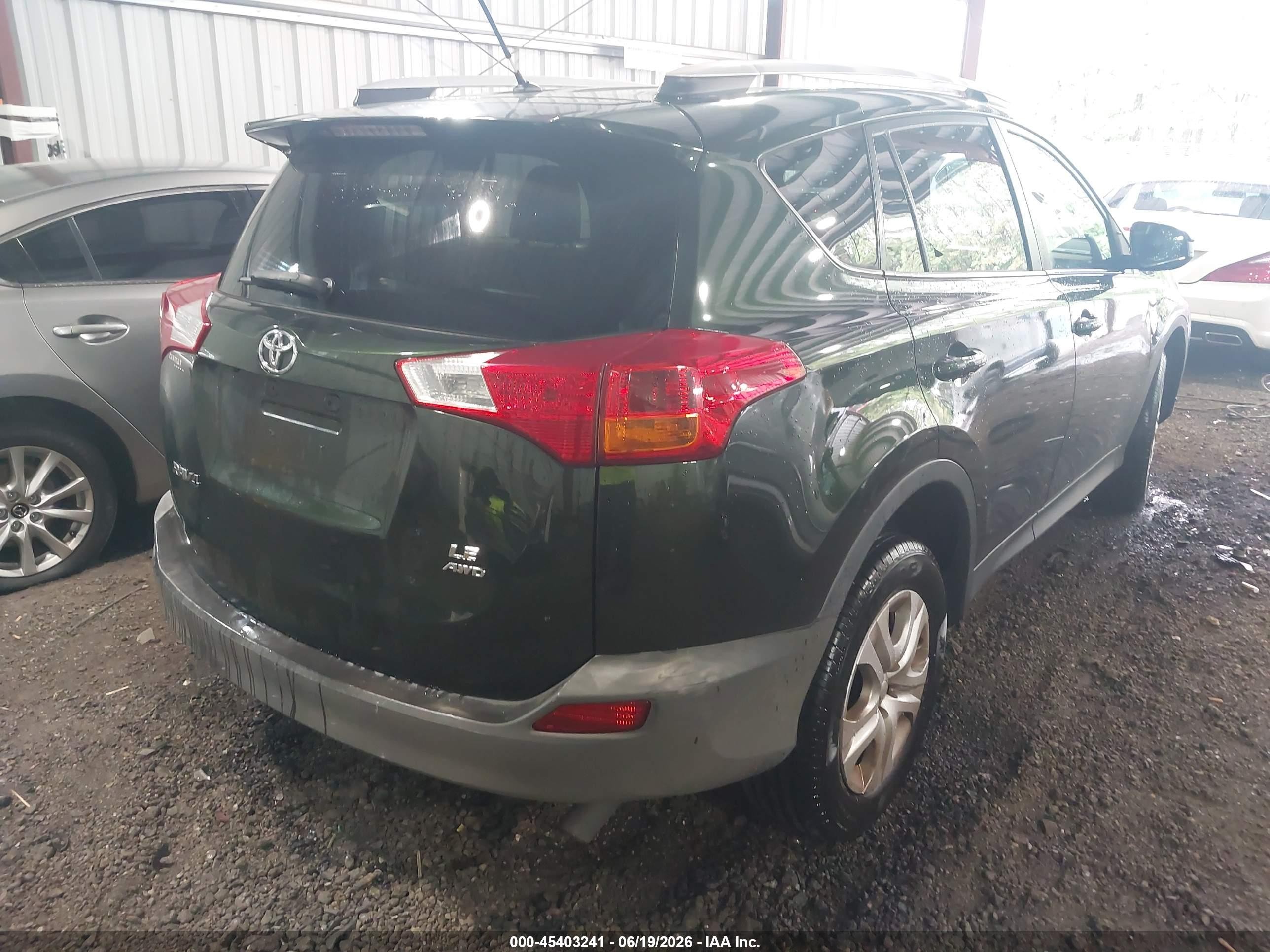 2013 Toyota Rav4 Le Green vin: 2T3BFREV2DW016802