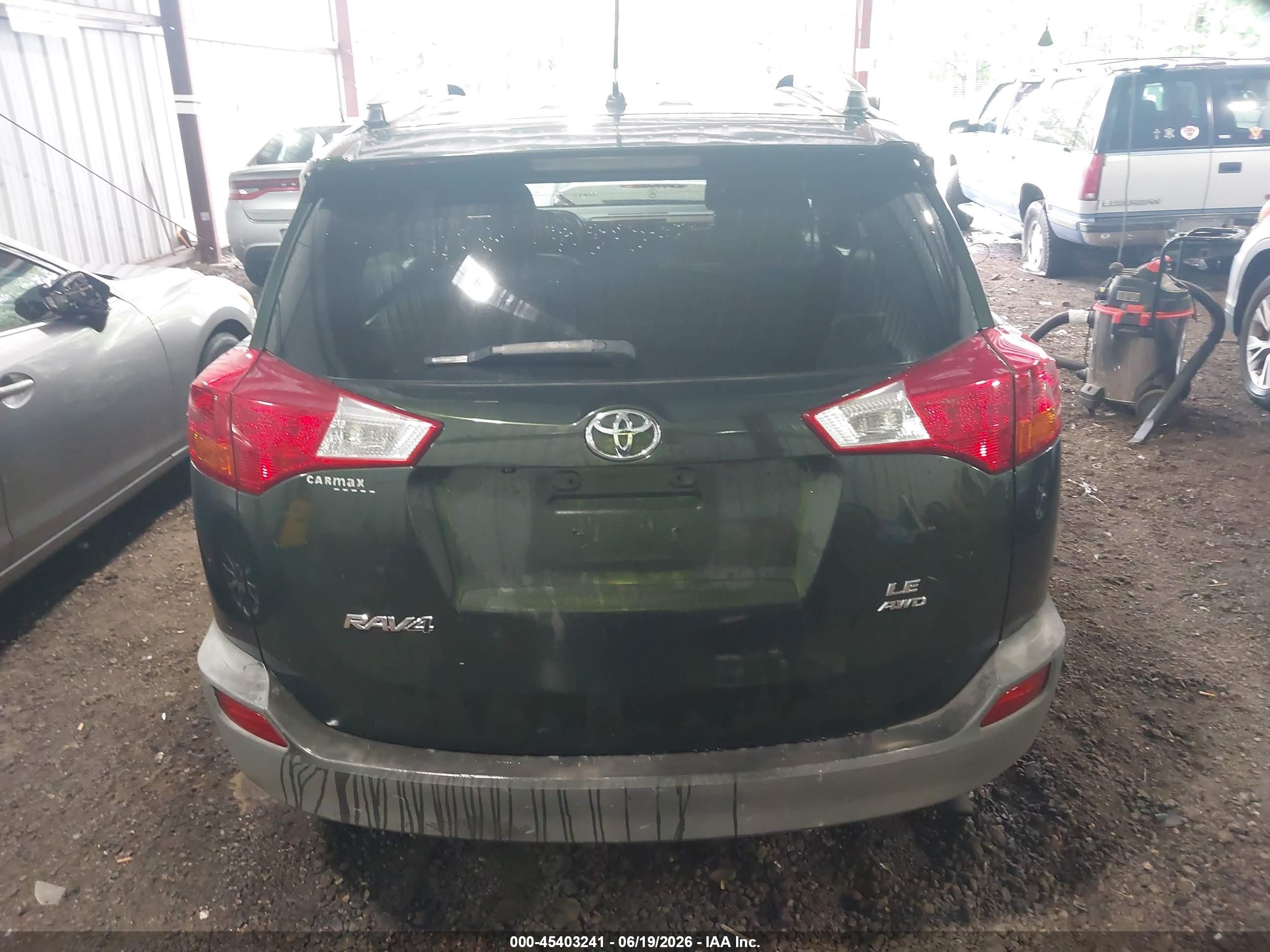 2013 Toyota Rav4 Le Green vin: 2T3BFREV2DW016802