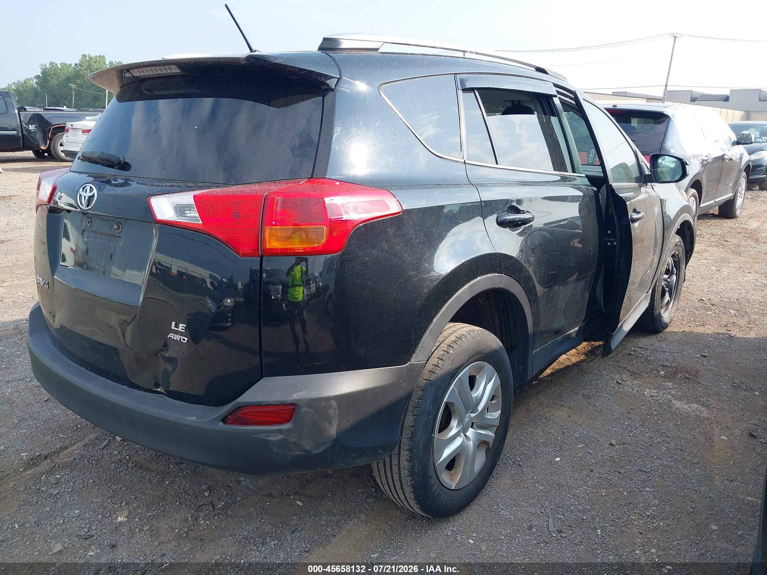 2013 Toyota Rav4 Le Black vin: 2T3BFREV2DW022972