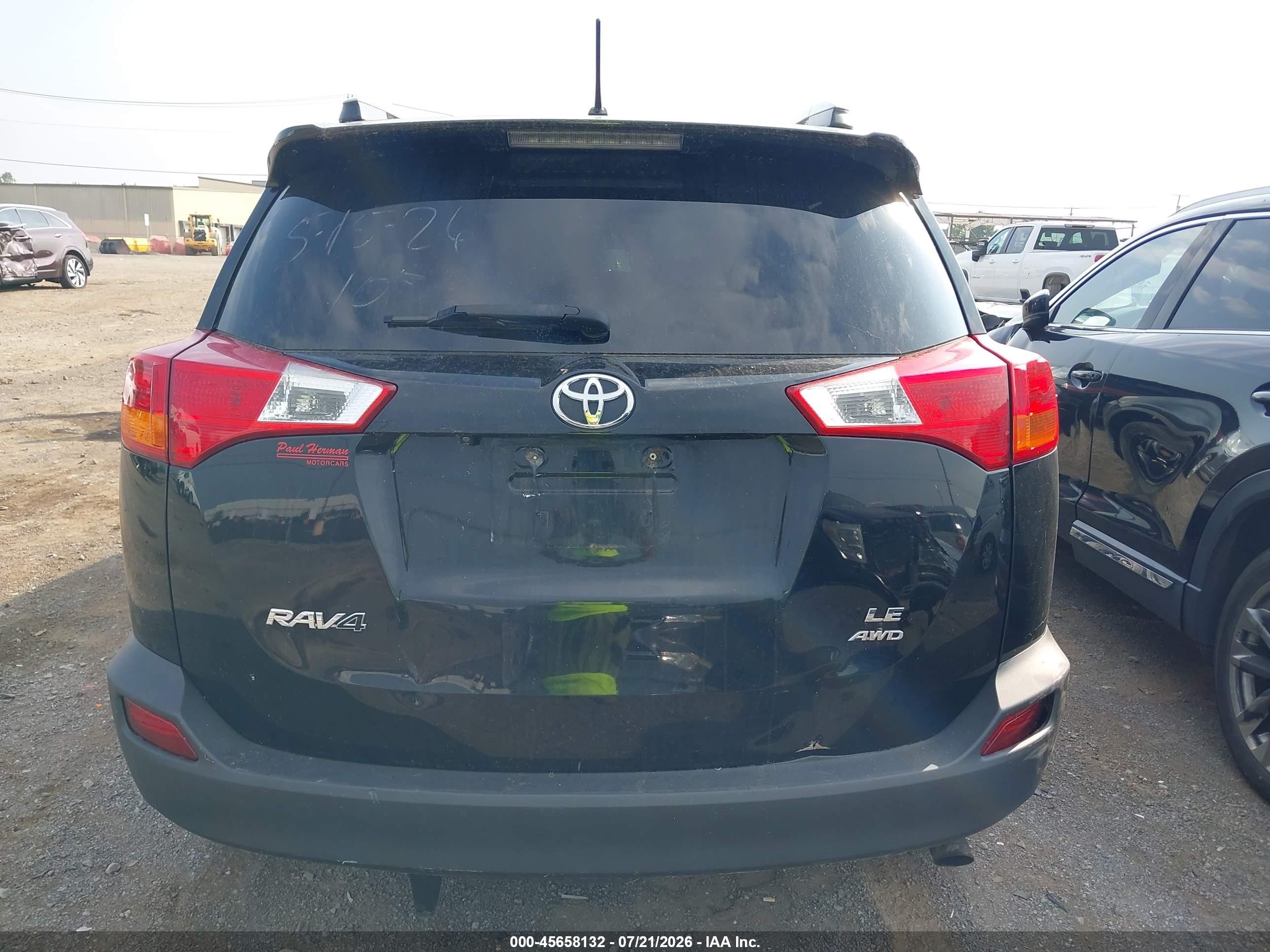 2013 Toyota Rav4 Le Black vin: 2T3BFREV2DW022972