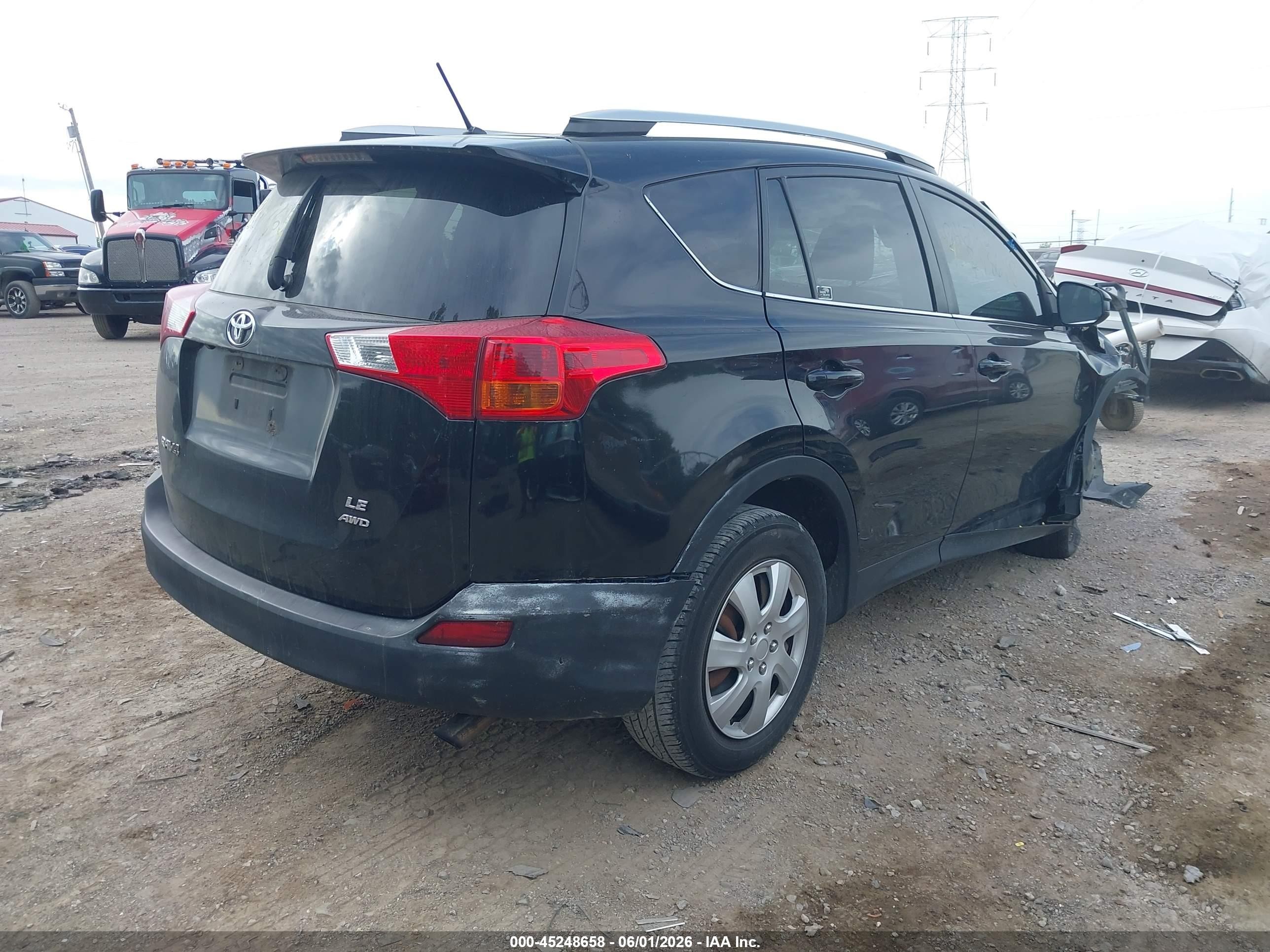 2013 Toyota Rav4 Le Black vin: 2T3BFREV2DW046740