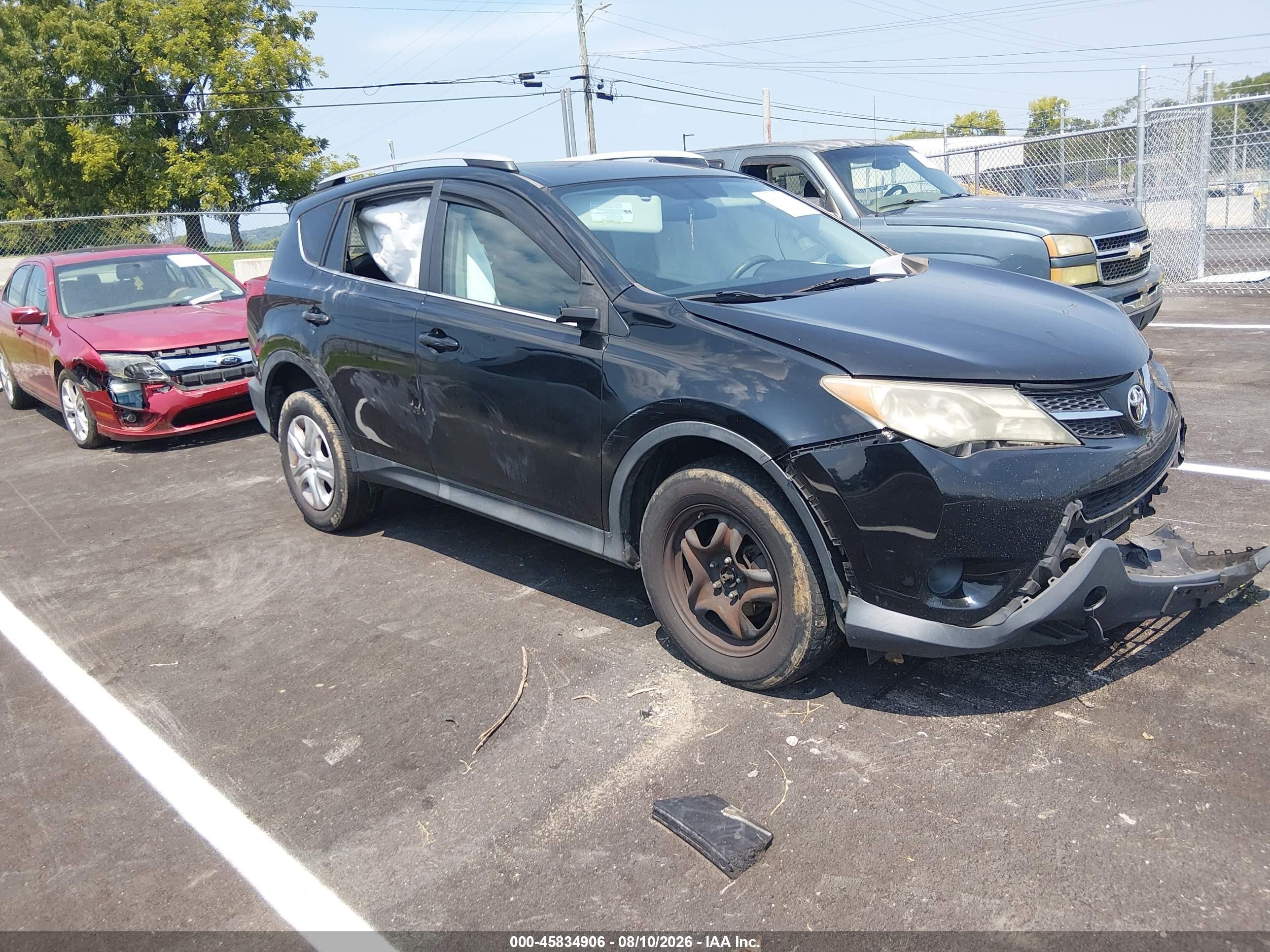2014 Toyota Rav4 Le Черный vin: 2T3BFREV2EW190466
