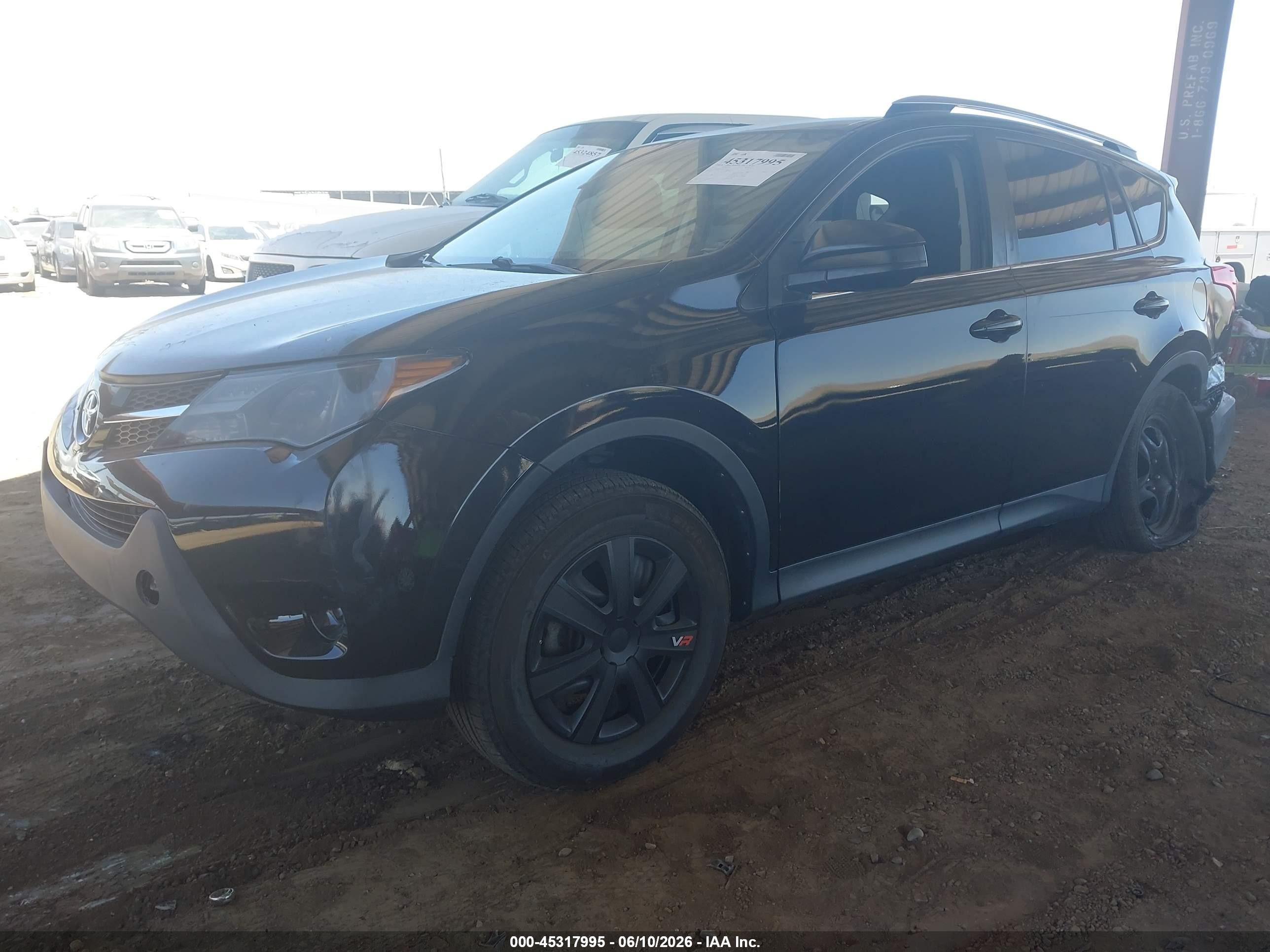 2015 Toyota Rav4 Le Black vin: 2T3BFREV2FW295025