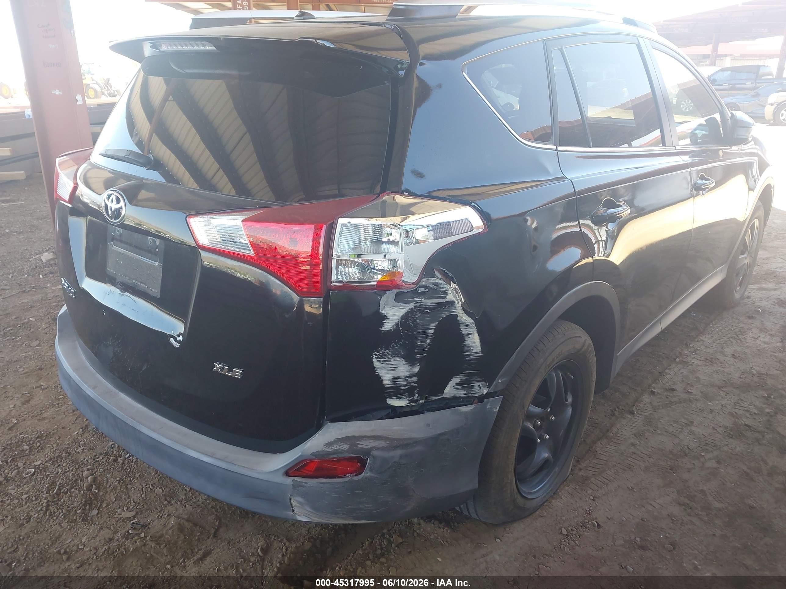 2015 Toyota Rav4 Le Black vin: 2T3BFREV2FW295025