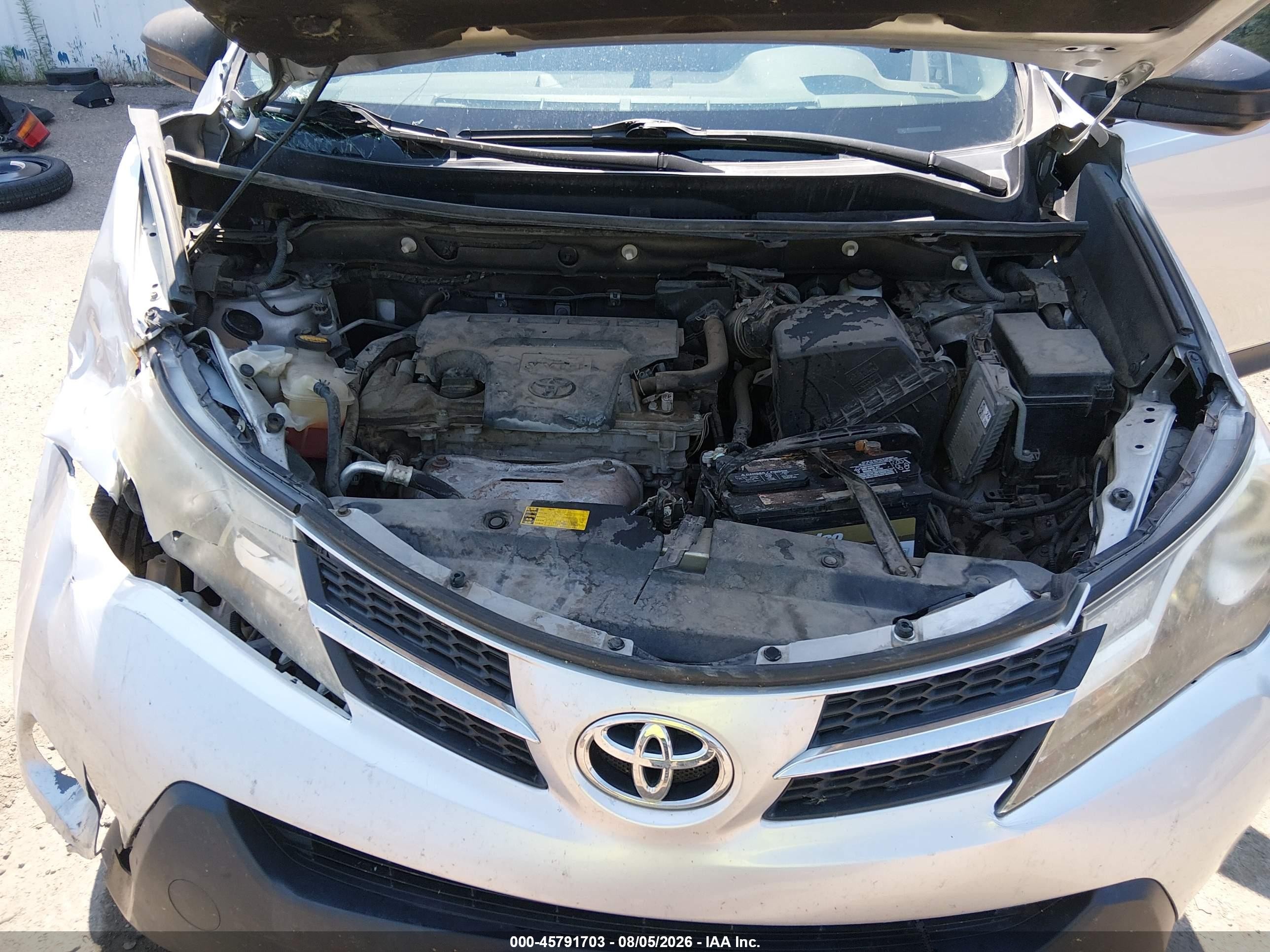 2013 Toyota Rav4 Le Silver vin: 2T3BFREV3DW017585