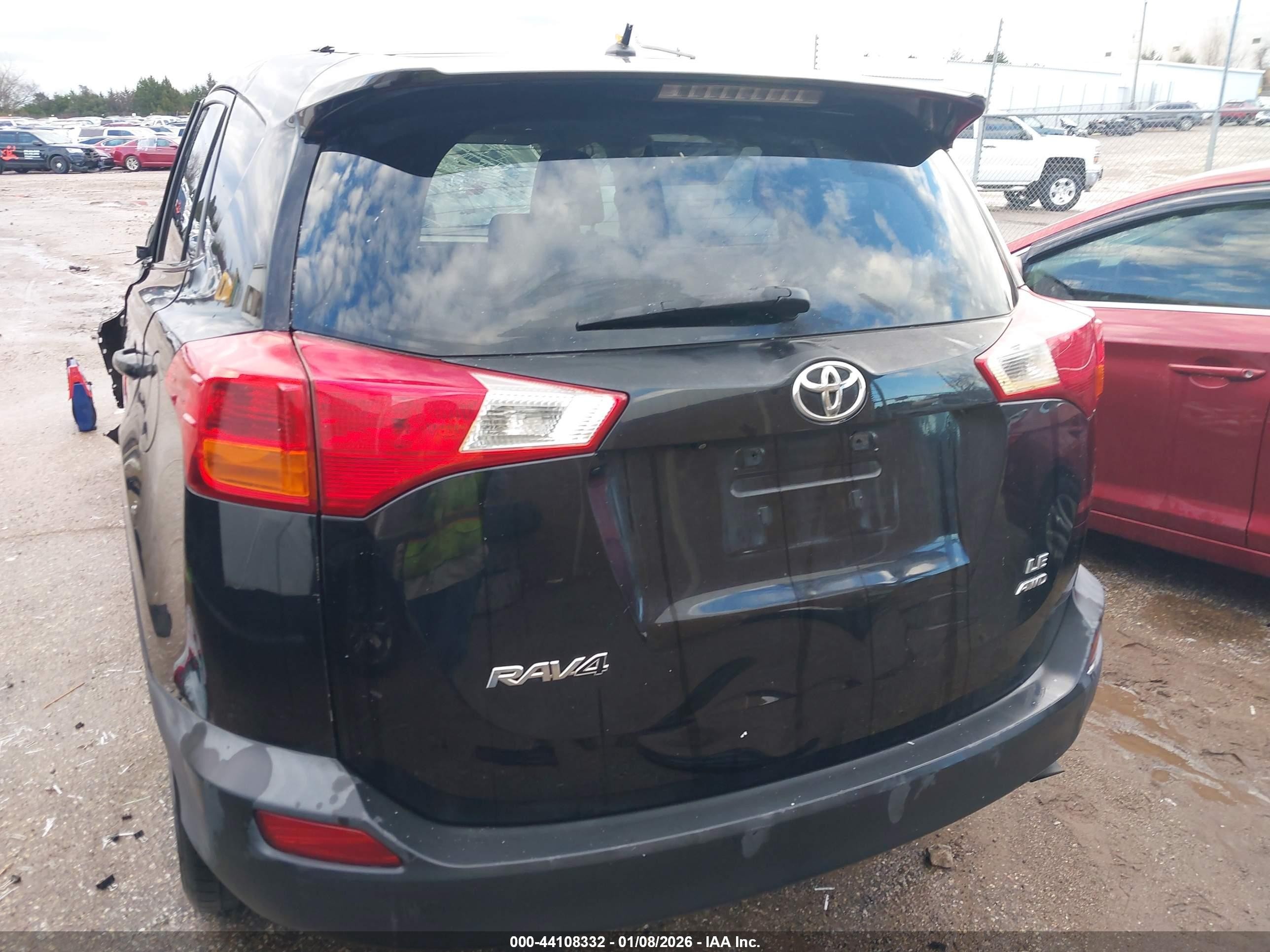 2013 Toyota Rav4 Le Black vin: 2T3BFREV3DW048934