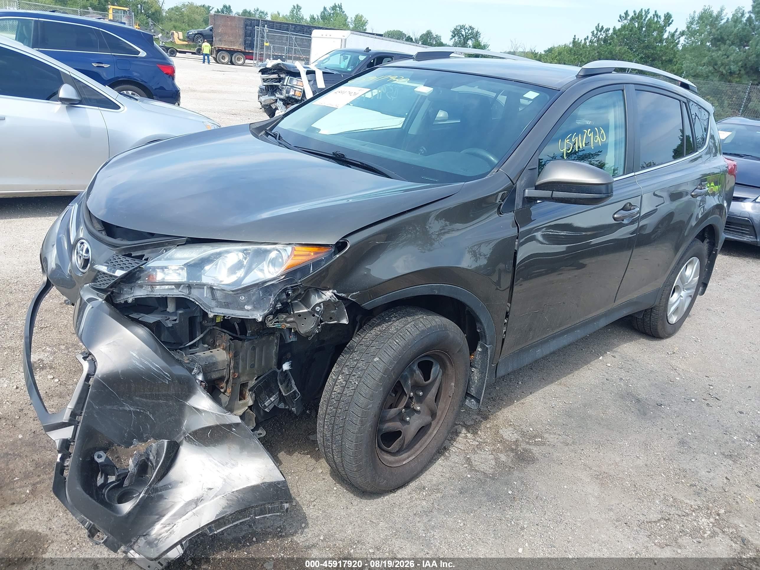 2014 Toyota Rav4 Le Brown vin: 2T3BFREV3EW145715