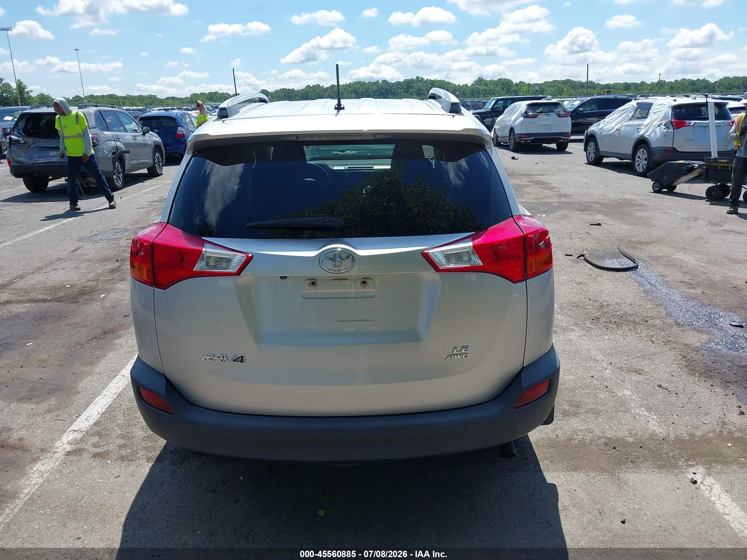 2014 Toyota Rav4 Le Gray vin: 2T3BFREV3EW227203