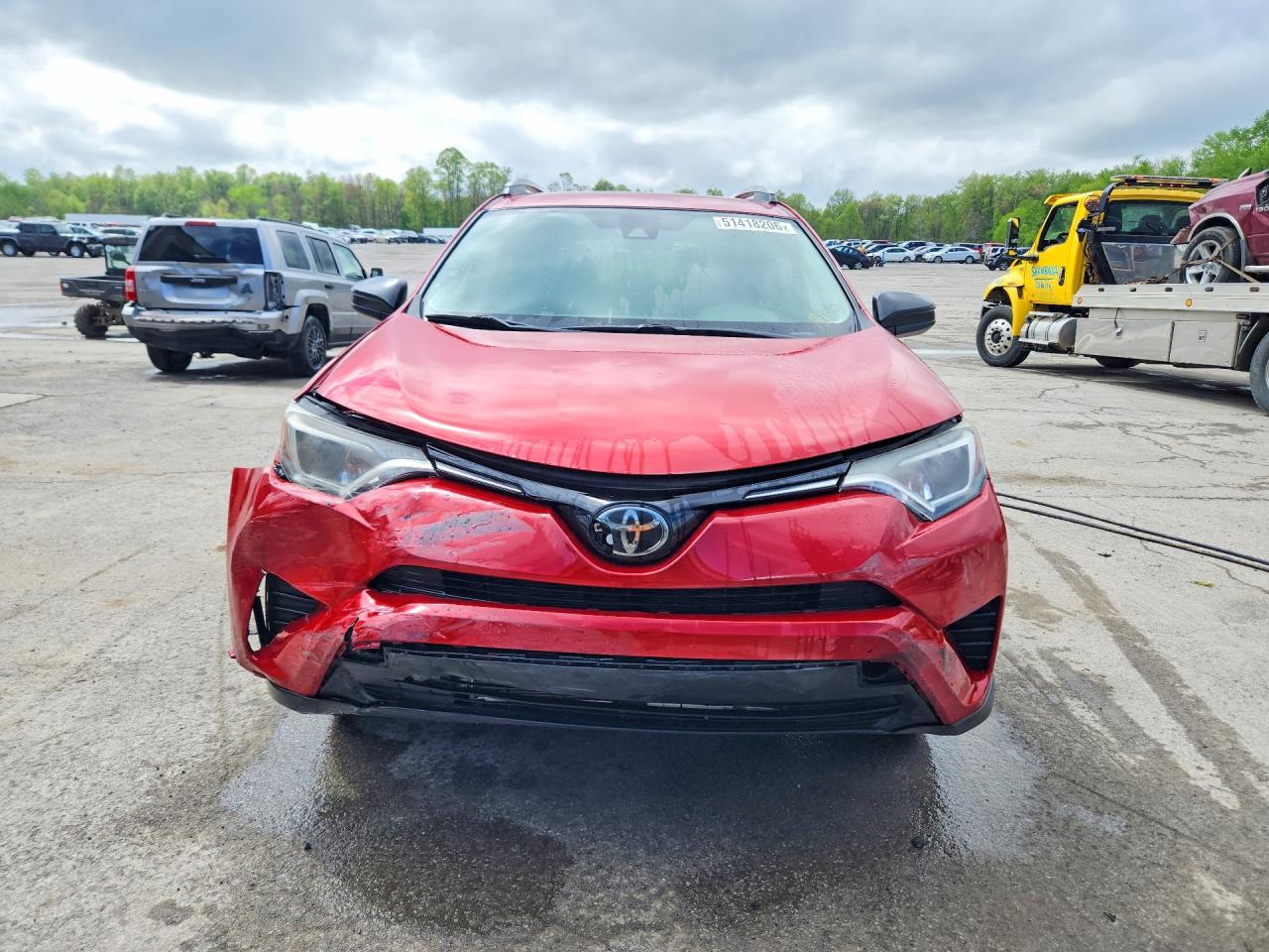 2017 Toyota Rav4 Le Burgundy vin: 2T3BFREV3HW600003