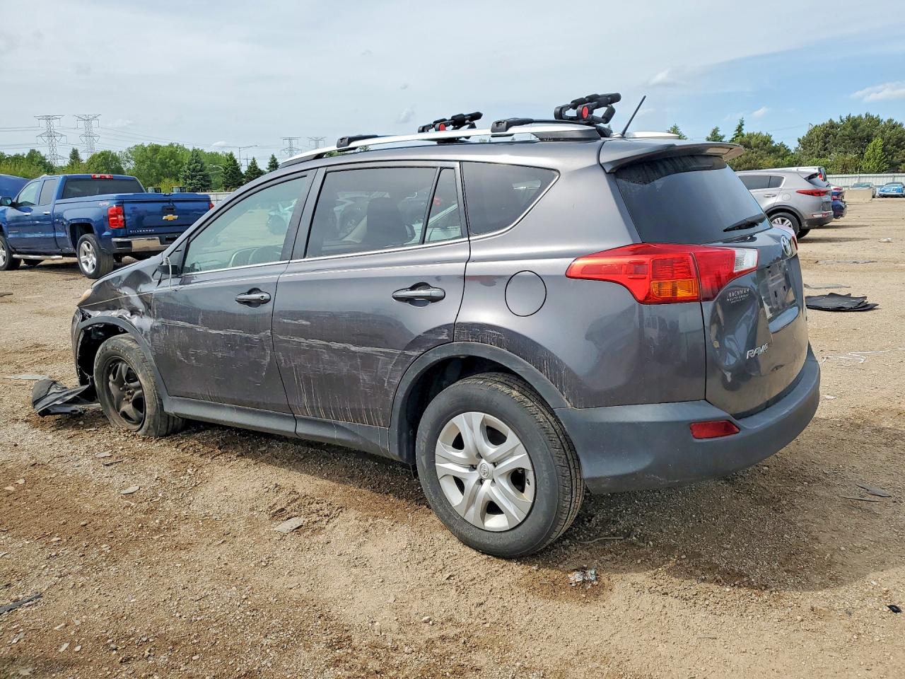 2013 Toyota Rav4 Le Gray vin: 2T3BFREV4DW072319