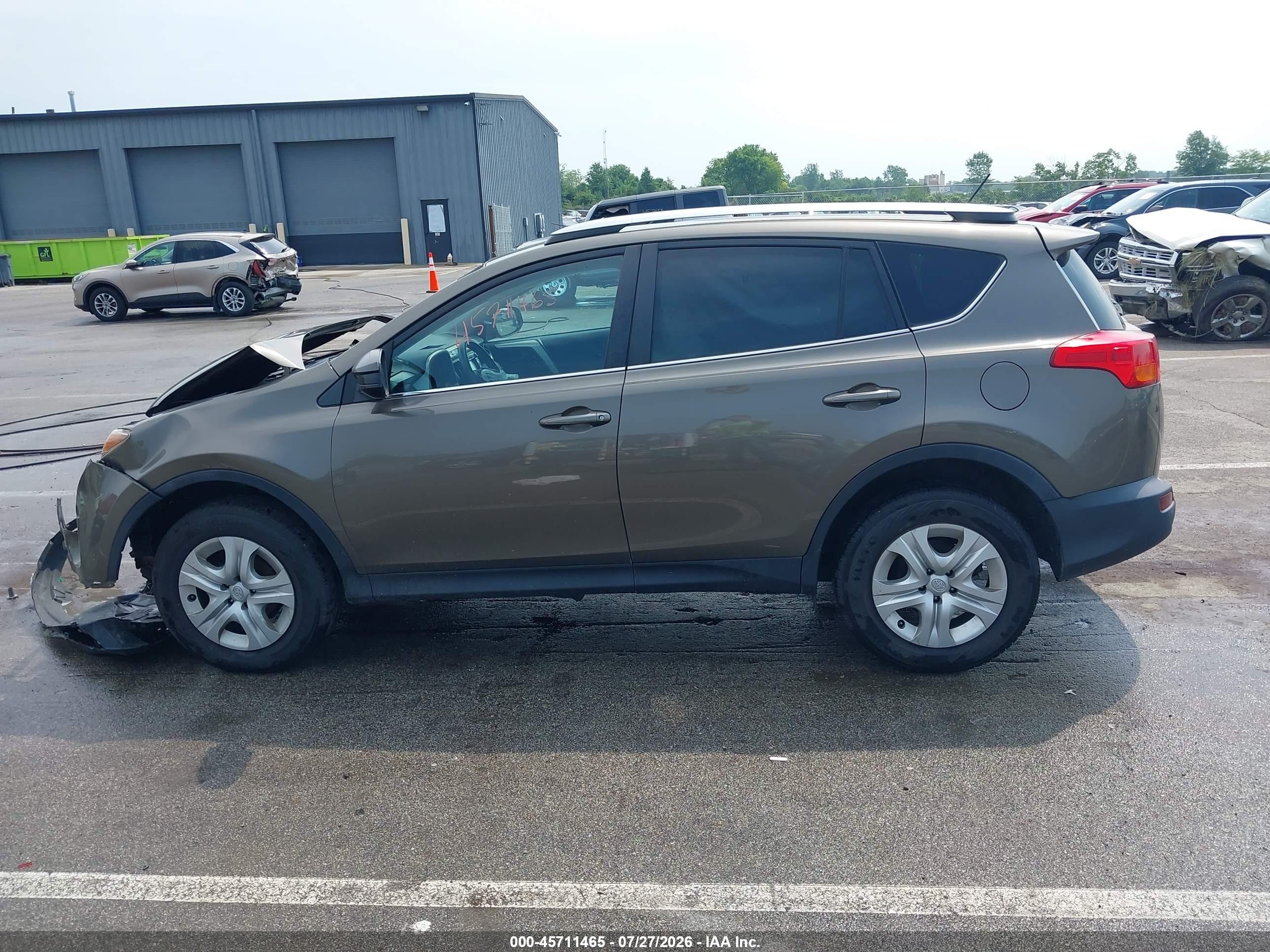 2014 Toyota Rav4 Le Gray vin: 2T3BFREV4EW141558