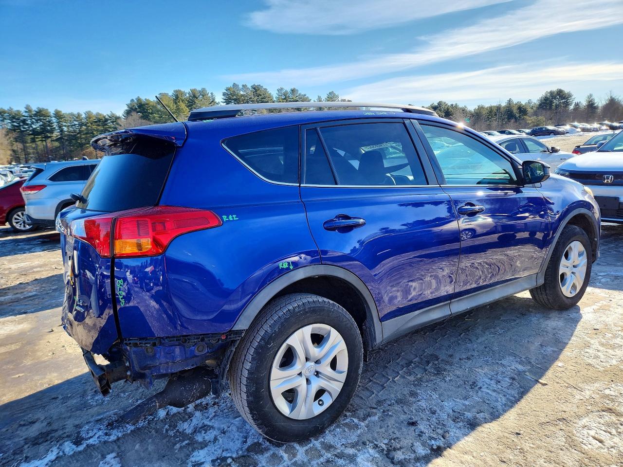 2014 Toyota Rav4 Le Синий vin: 2T3BFREV4EW202021