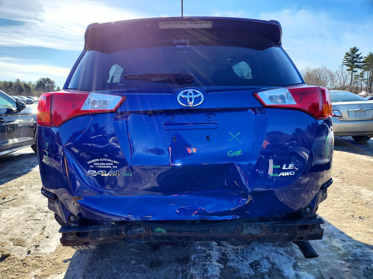 2014 Toyota Rav4 Le Синий vin: 2T3BFREV4EW202021