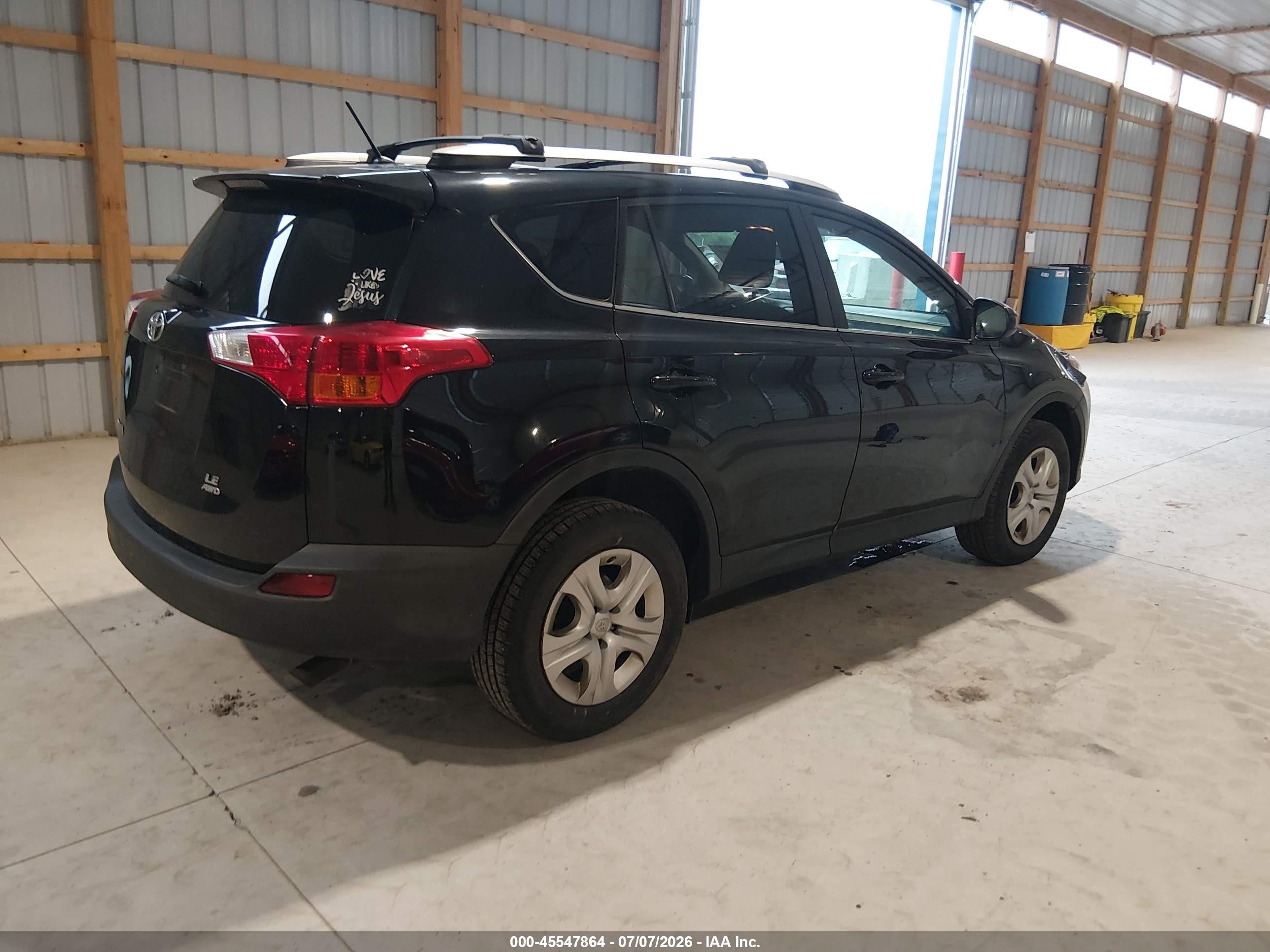 2014 Toyota Rav4 Le Black vin: 2T3BFREV4EW206392