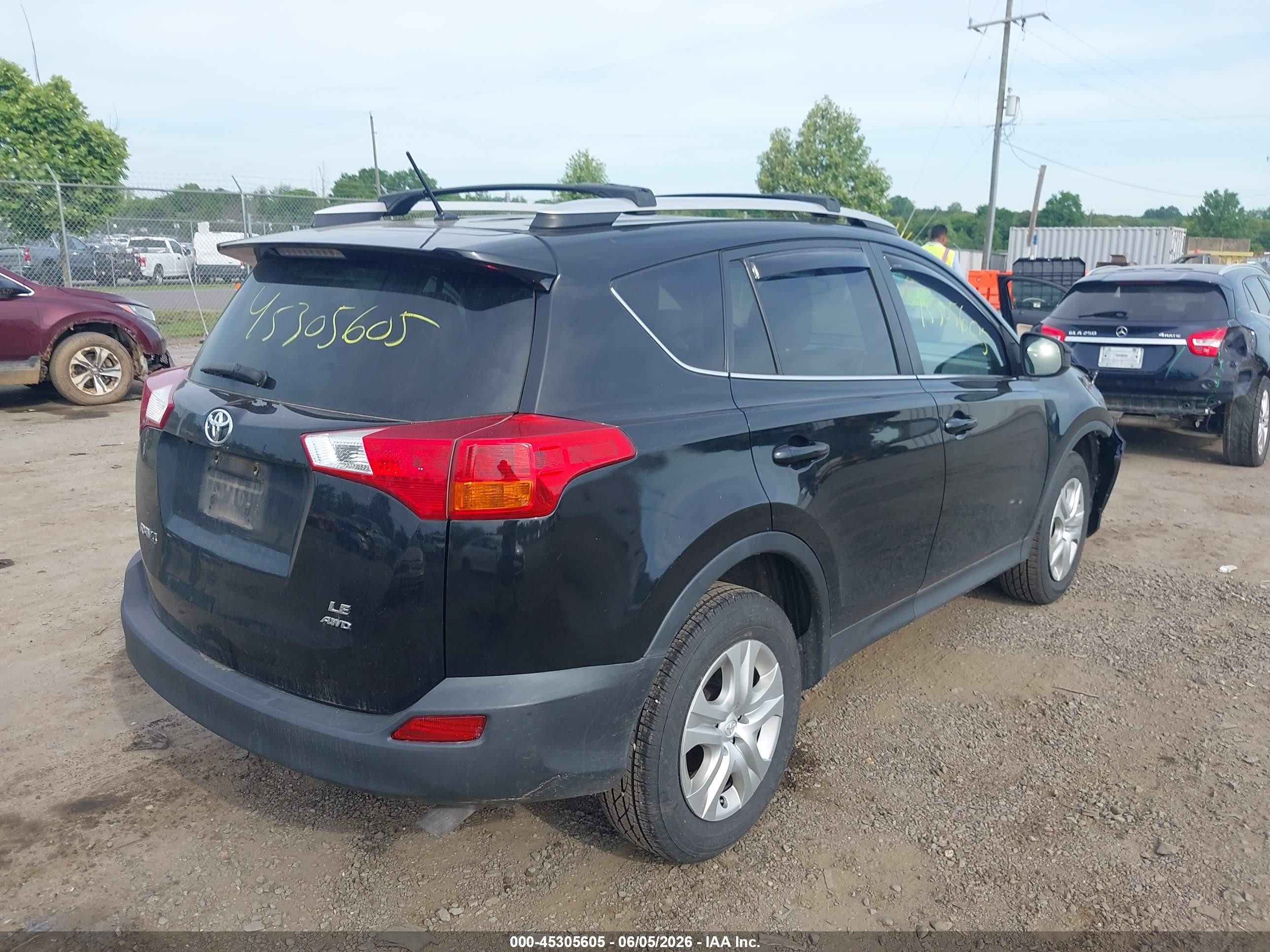 2014 Toyota Rav4 Le Black vin: 2T3BFREV4EW208224
